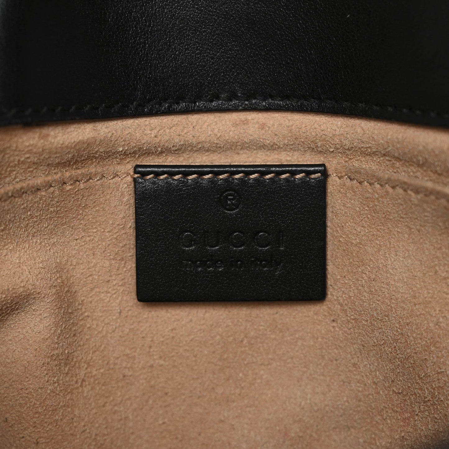 Calfskin Matelasse Mini GG Marmont Shoulder Bag Black