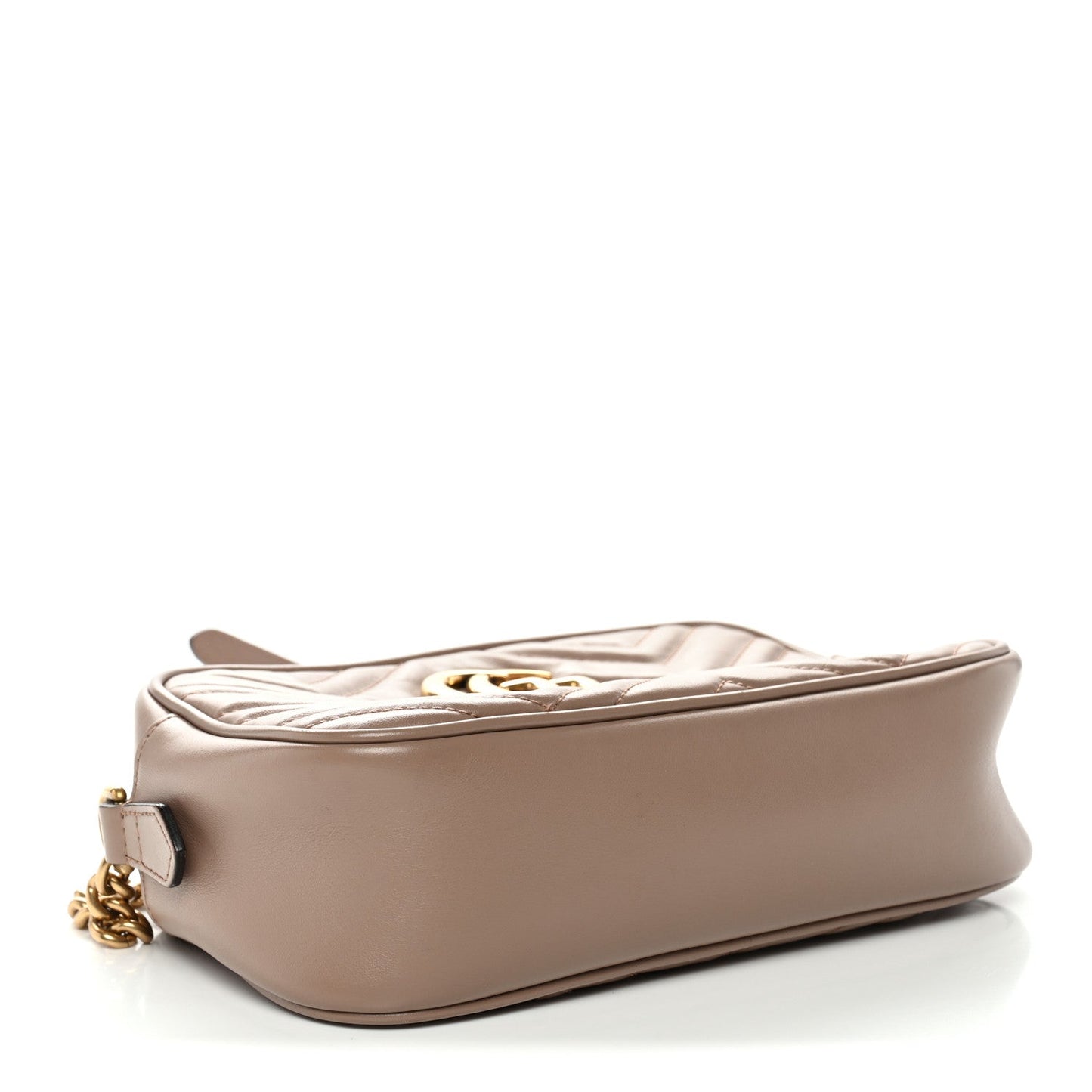 Calfskin Matelasse Small GG Marmont Chain Shoulder Bag Porcelain Rose