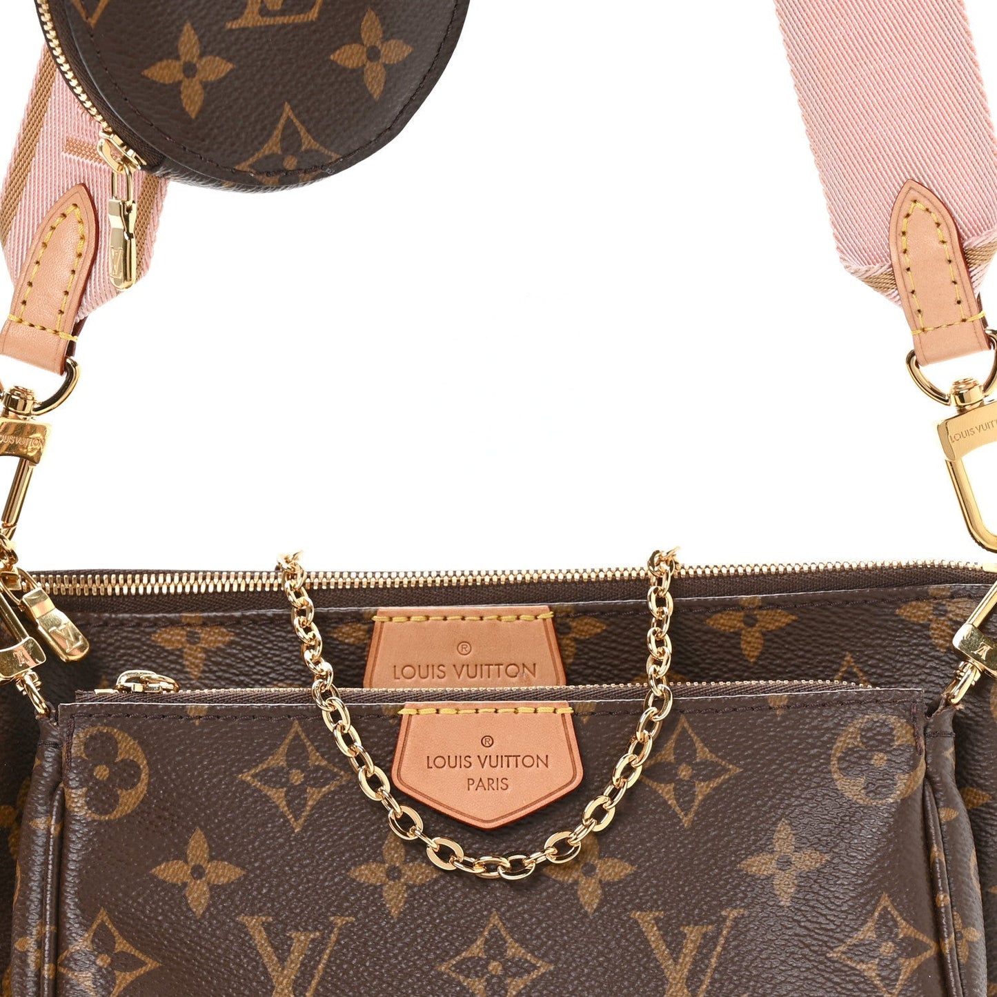 Monogram Multi Pochette Accessories Rose Clair