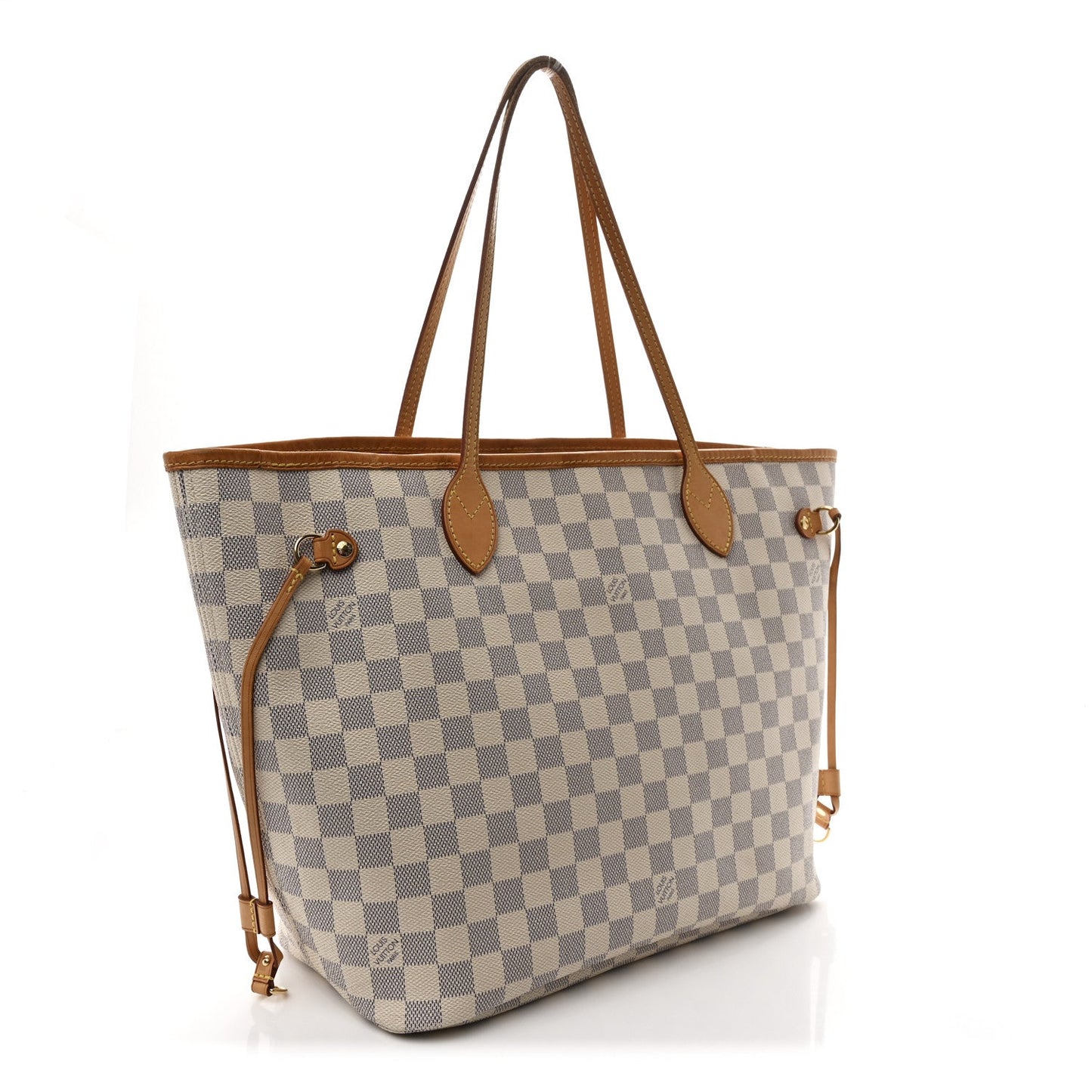 Damier Azur Neo Neverfull MM Rose Ballerine