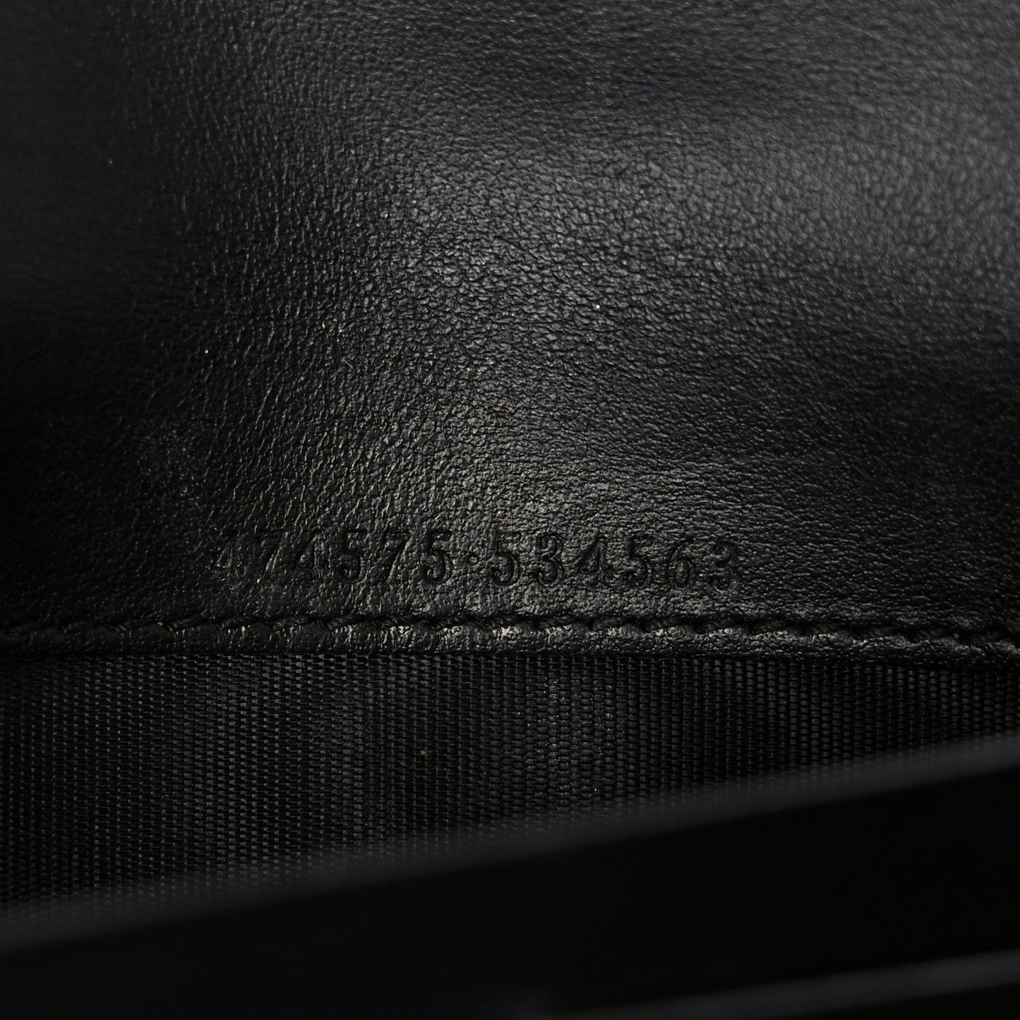 Calfskin Matelasse GG Marmont Chain Wallet Black