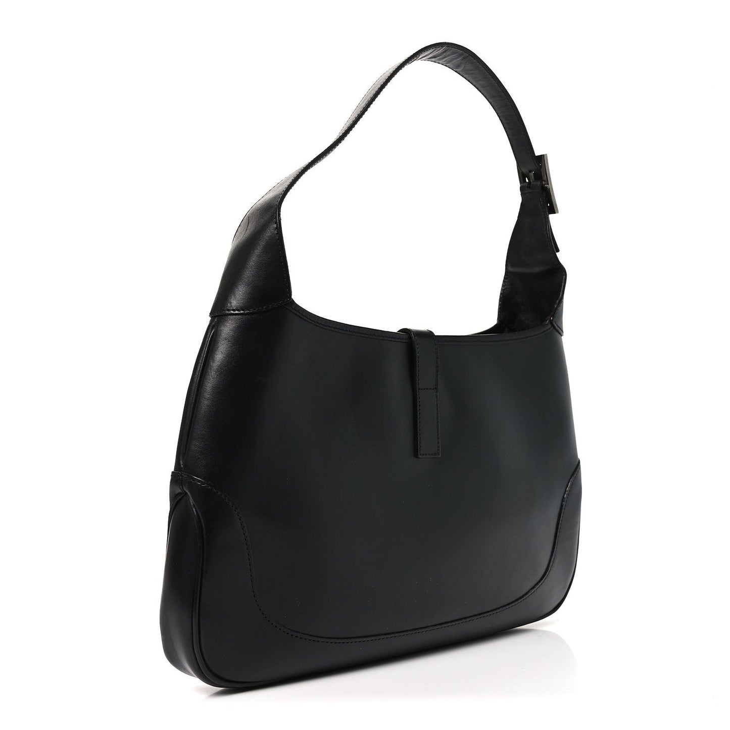 Calfskin Small Jackie O Hobo Black