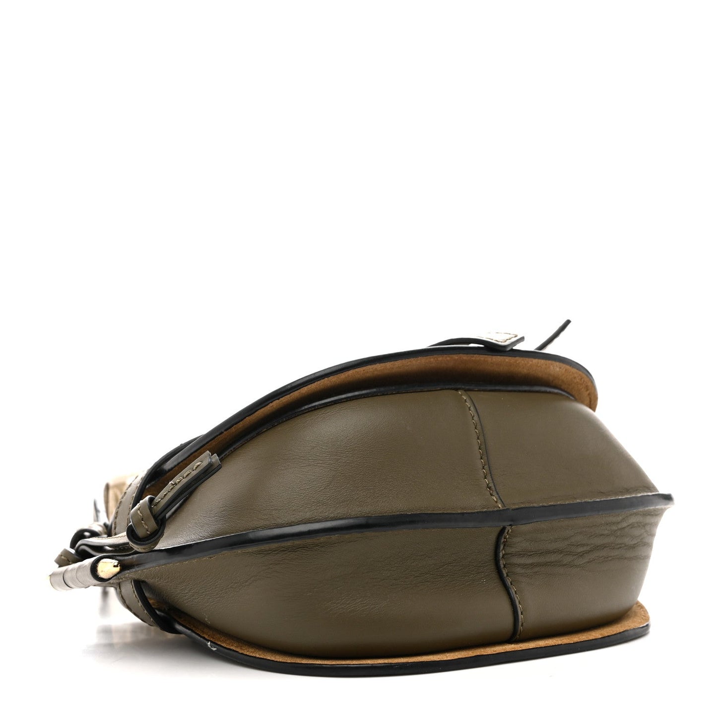Calfskin Jacquard Mini Gate Dual Bag Autumn Green