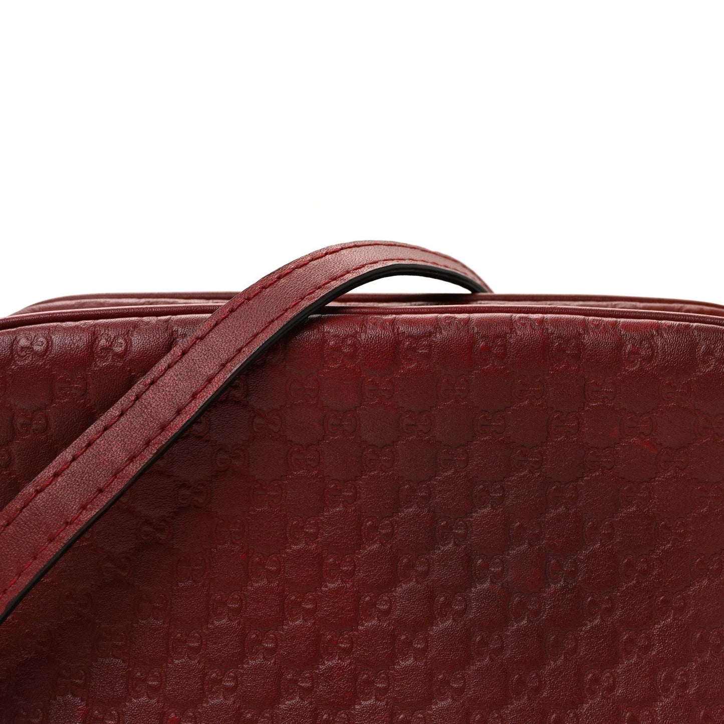 Microguccissima Mini Bree Messenger Bag Red