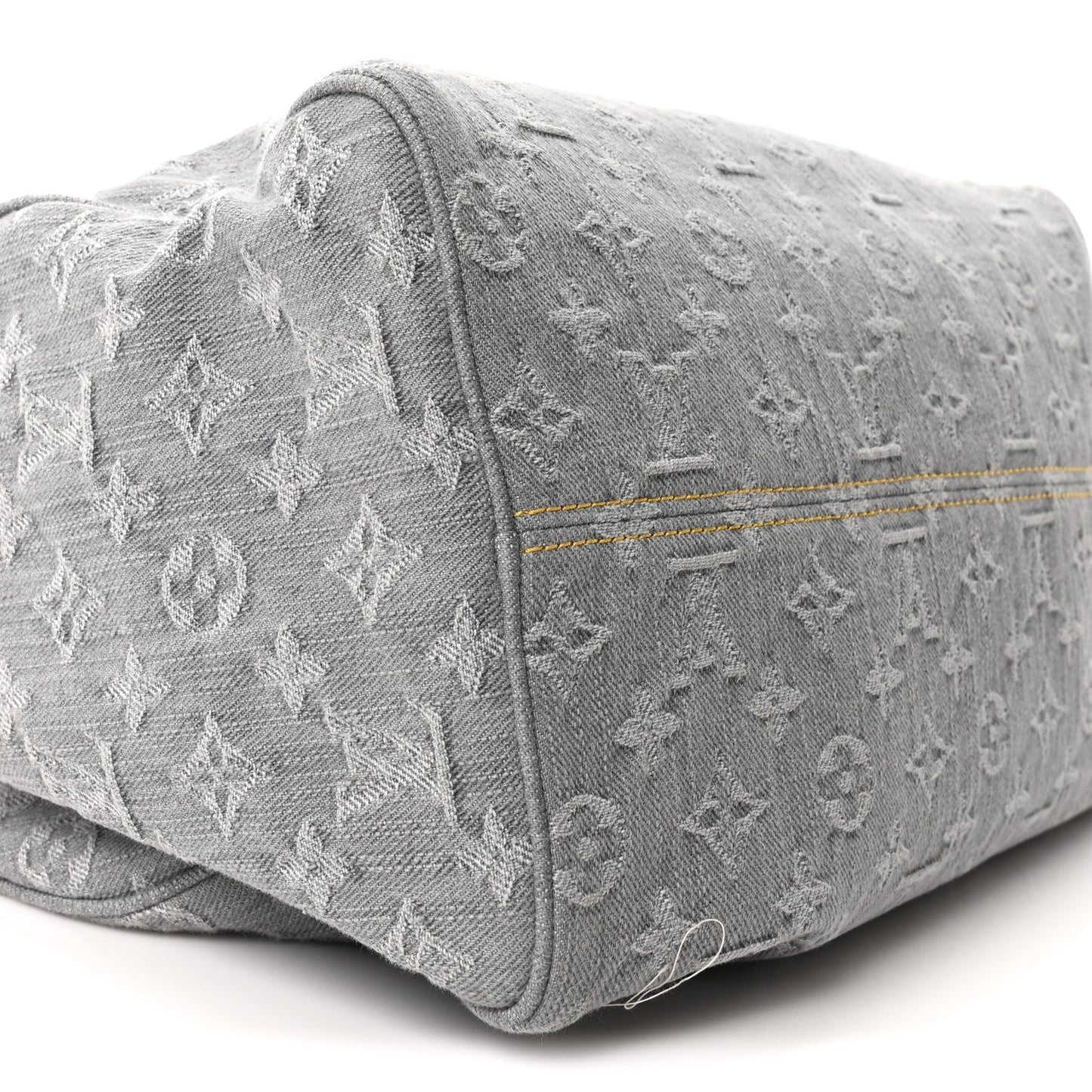 Monogram Denim Speedy Soft 30 Washed Gray