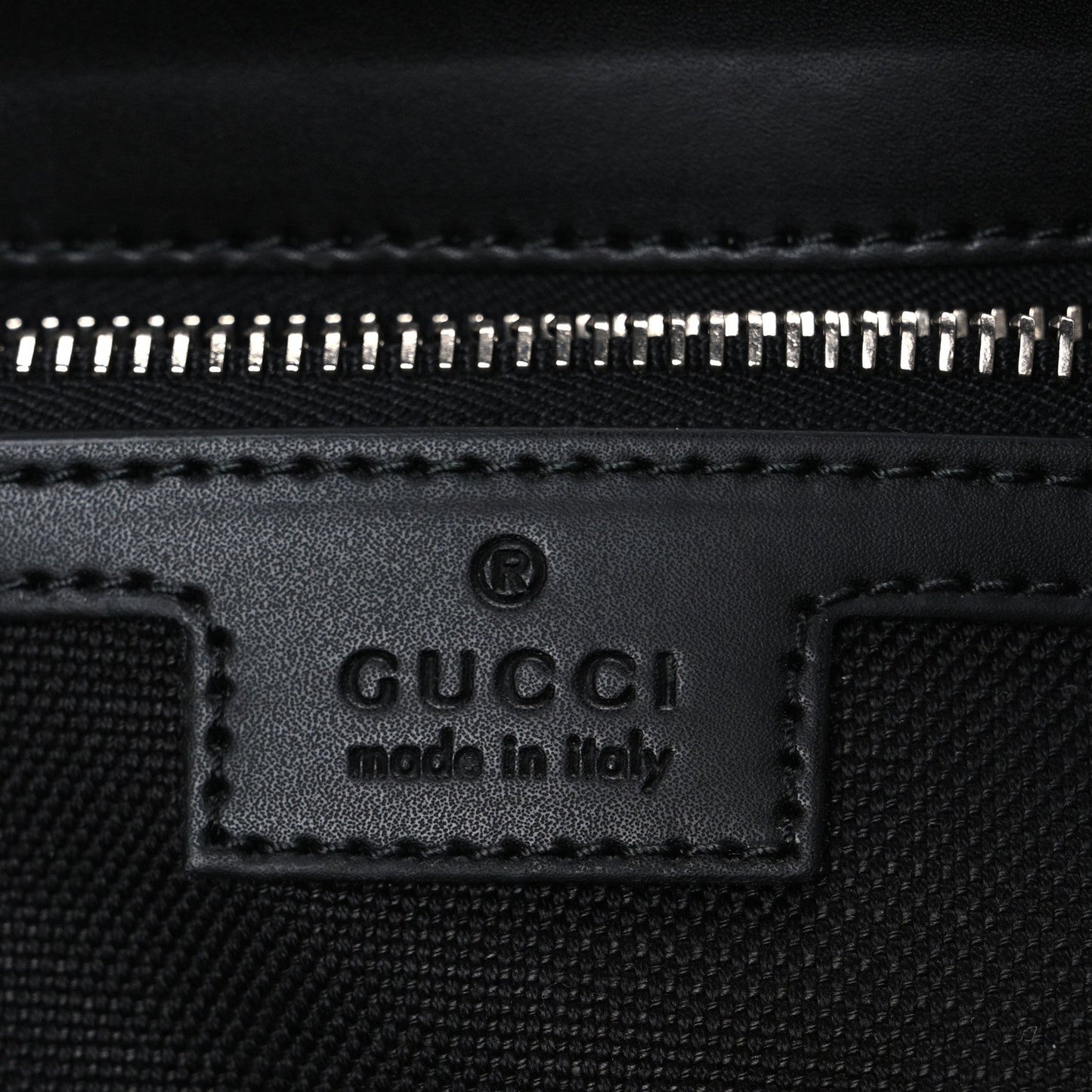 GG Supreme Monogram Appia Calfskin Web Crossbody Bag Black Grey
