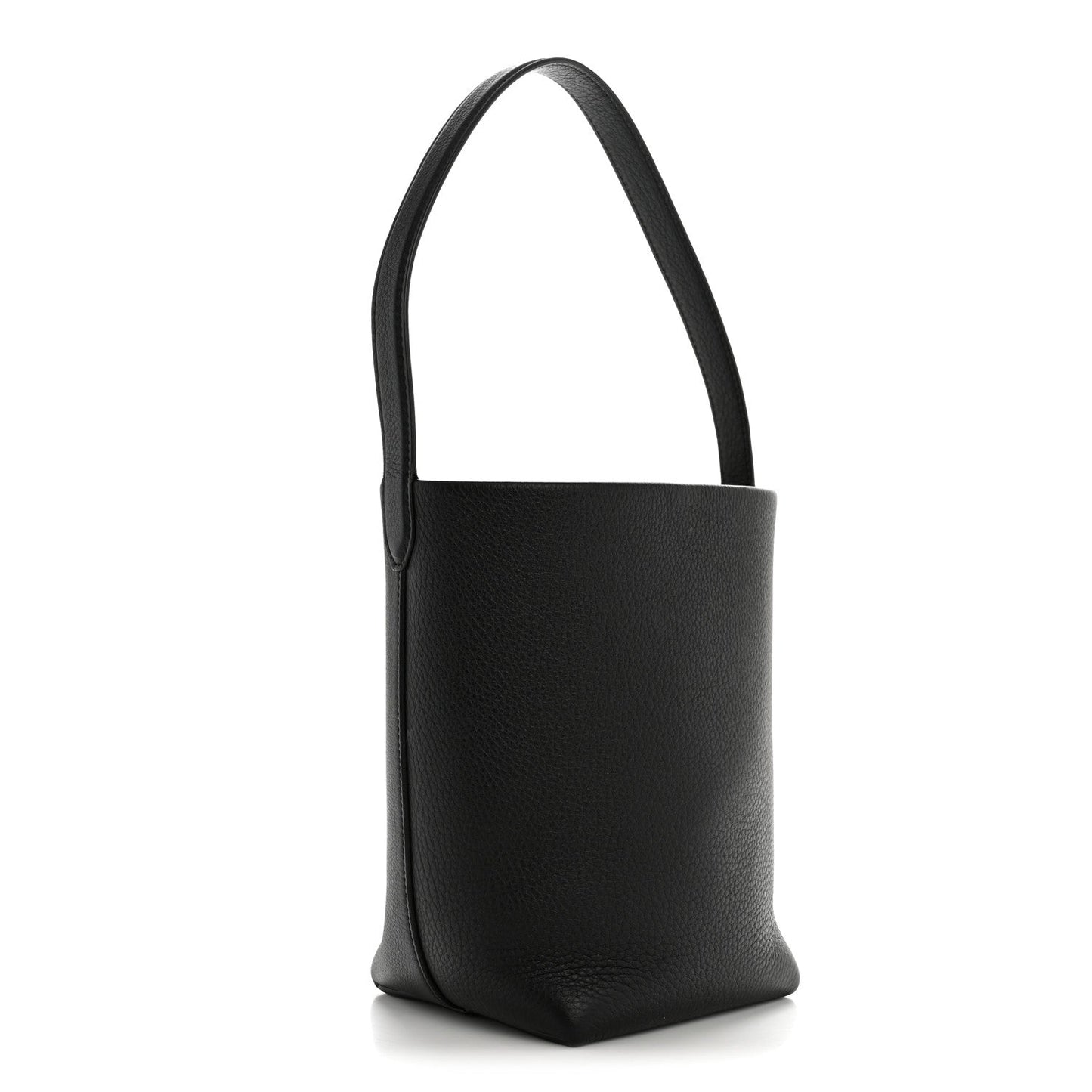 Grained Calfskin Small N/S Park Tote Black