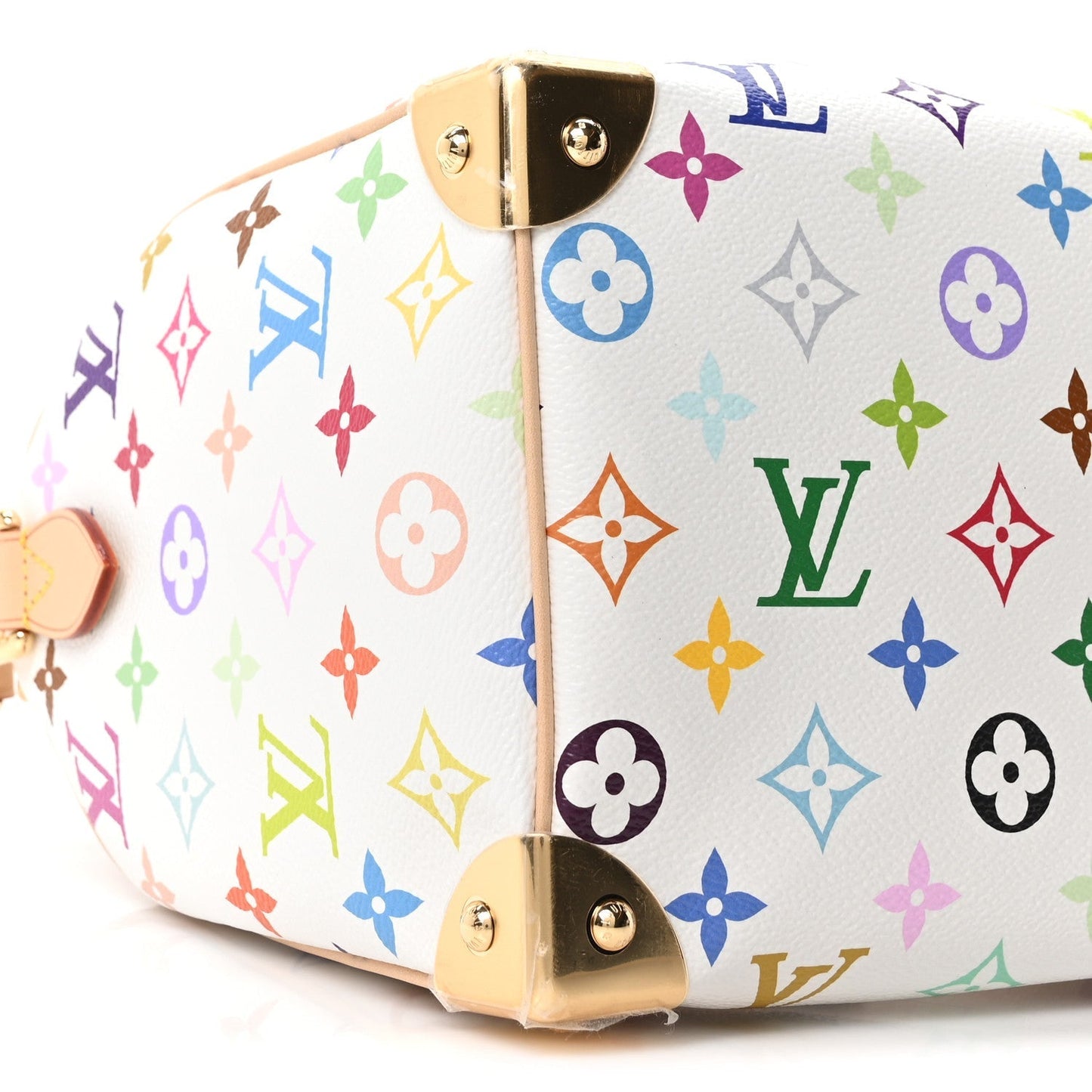 LV X TM Monogram Multicolor Speedy Bandouliere 25 White