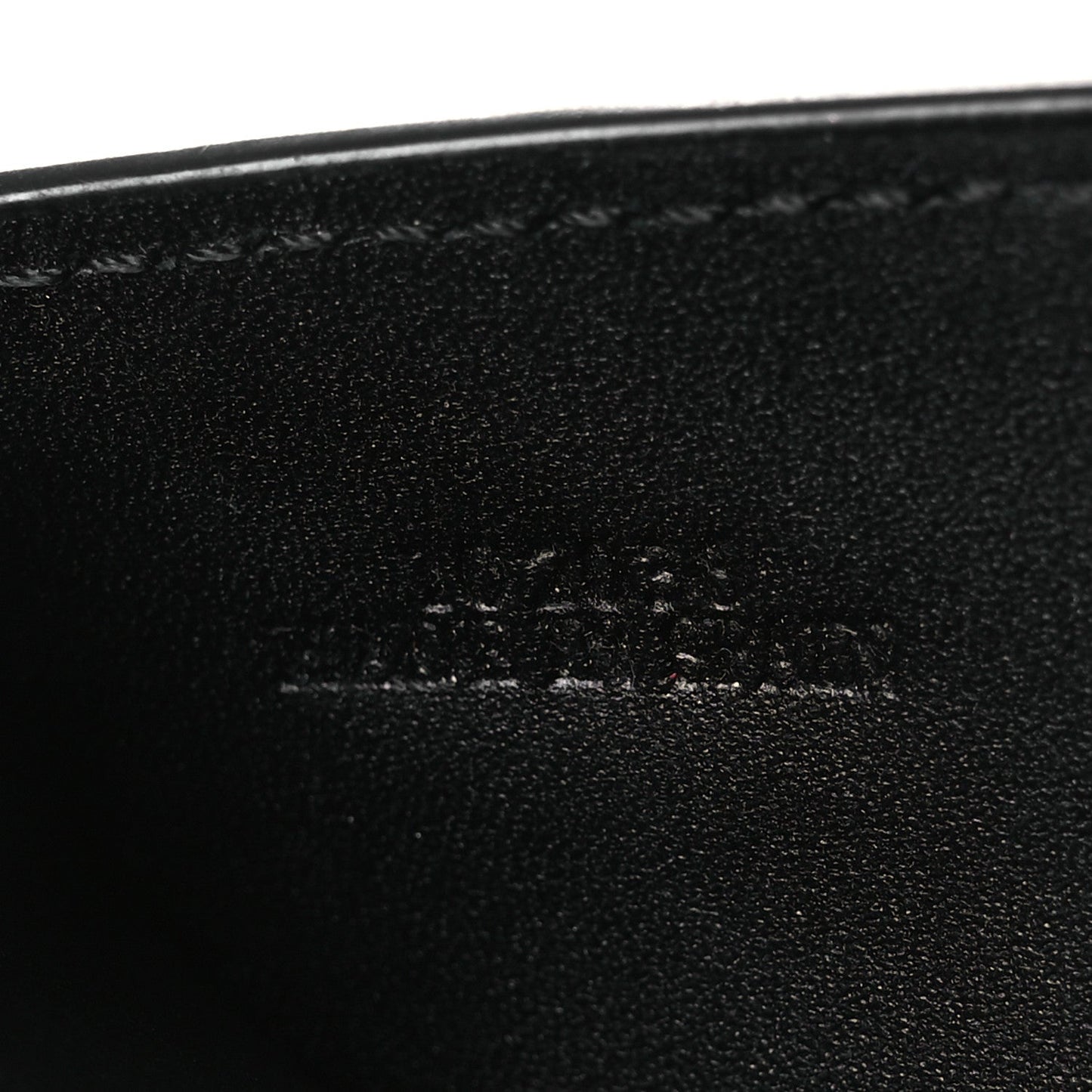 Grained Calfskin Vertical Bi-fold Wallet Black