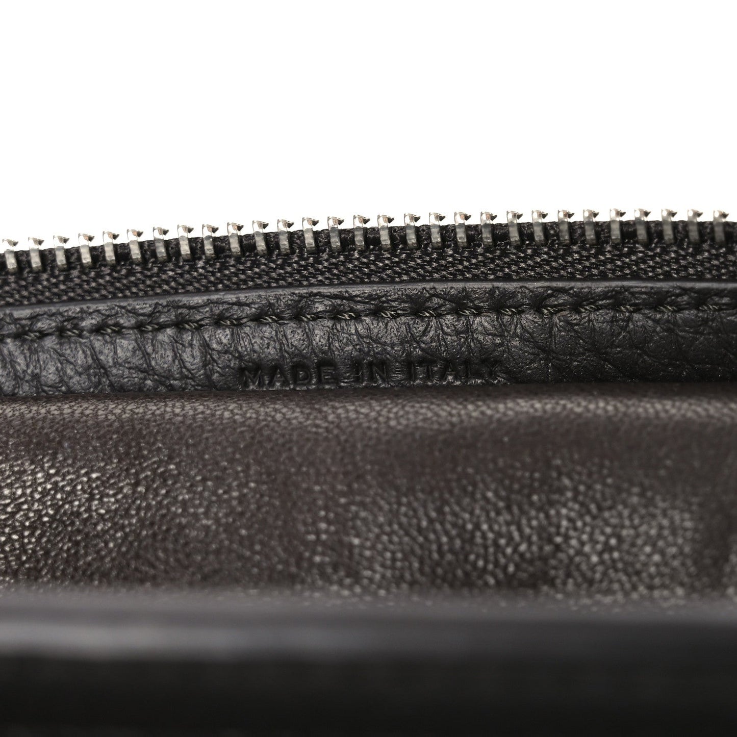 Grained Calfskin Small Slouchy Banana Bag Dark Brown