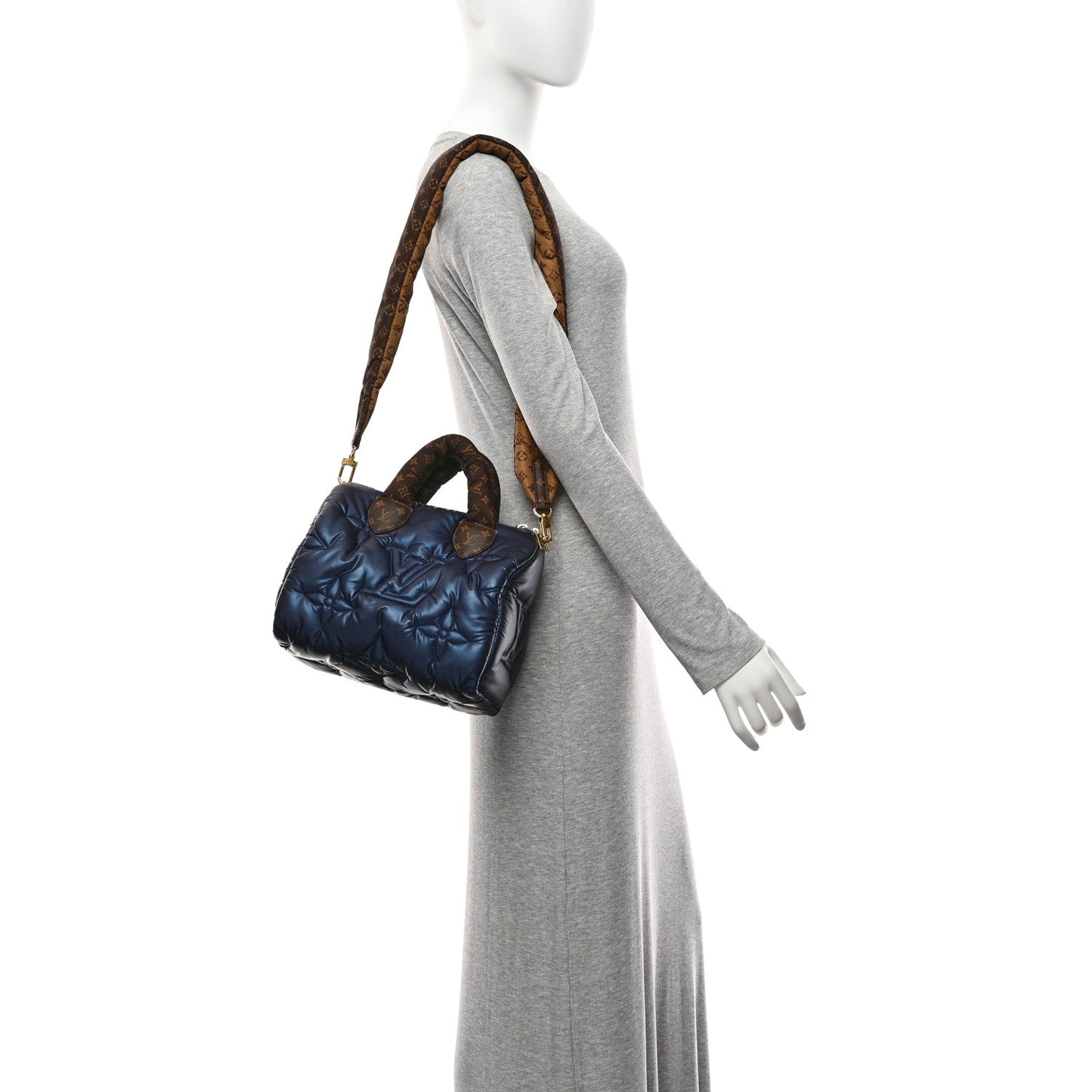 Econyl Mini Monogram Pillow Speedy Bandouliere 25 Navy