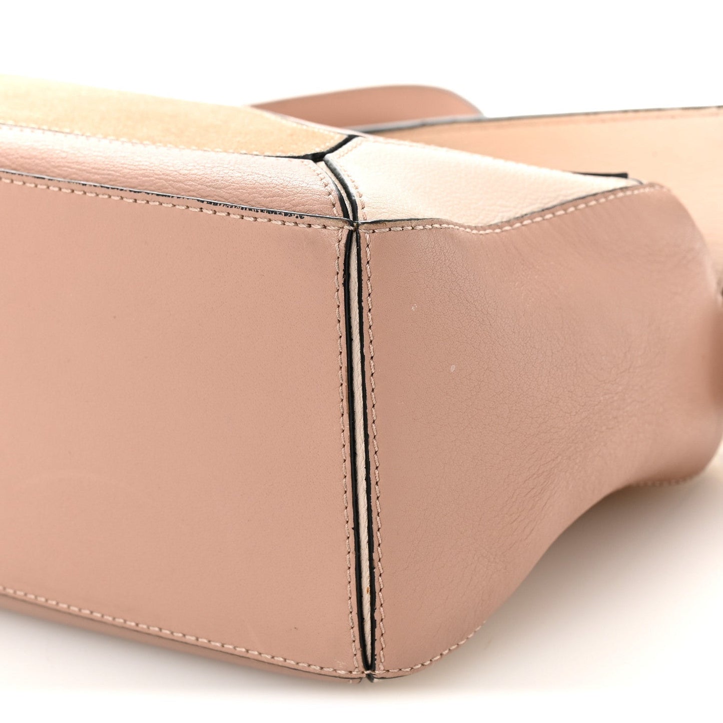 Calfskin Suede Small Puzzle Bag Blush