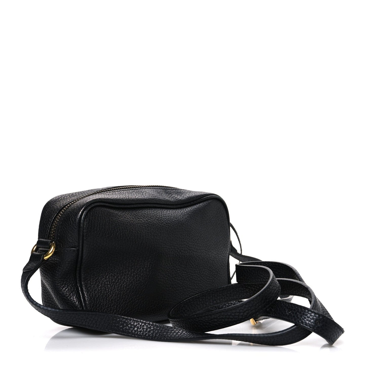 Pebbled Calfskin Mini Soho Disco Bag Black