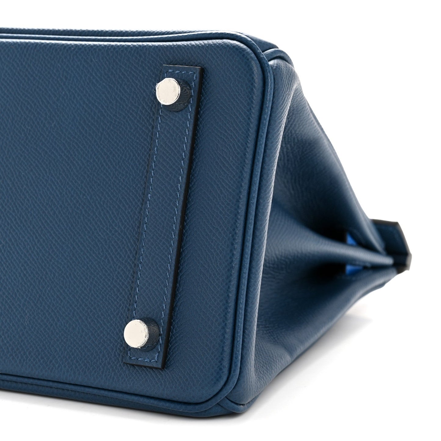 Epsom Tri-Color Birkin 25 Deep Bleu Bleu Hydra Black
