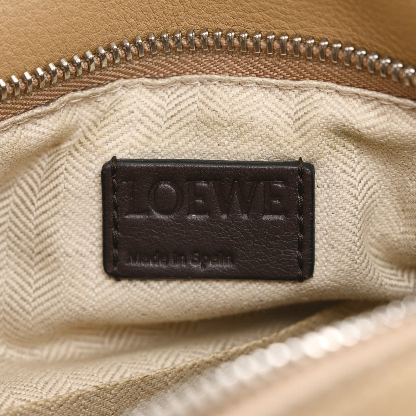 Calfskin Small Puzzle Bag Mocca Multicolor