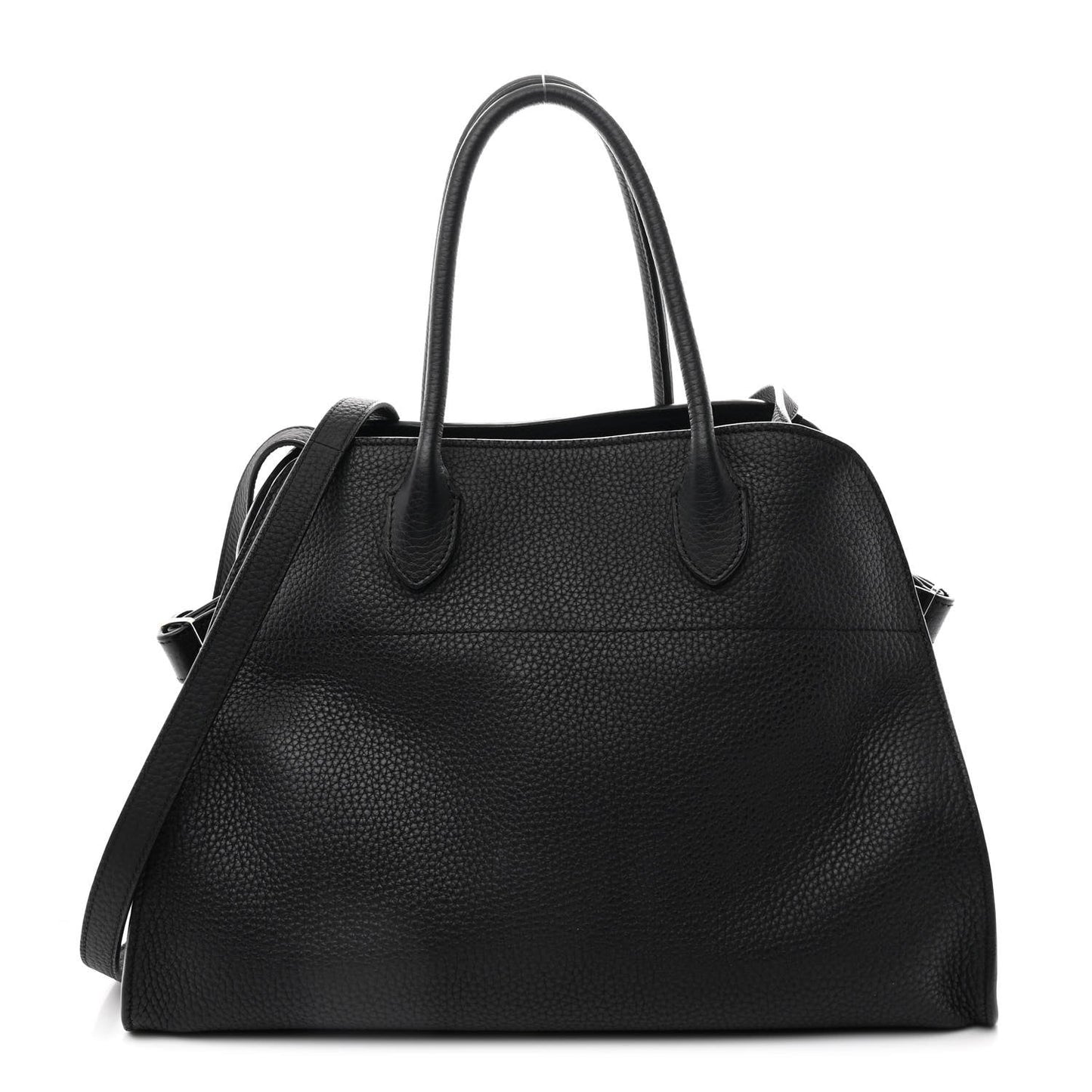 Matte Grained Calfskin Soft Margaux 12 Black
