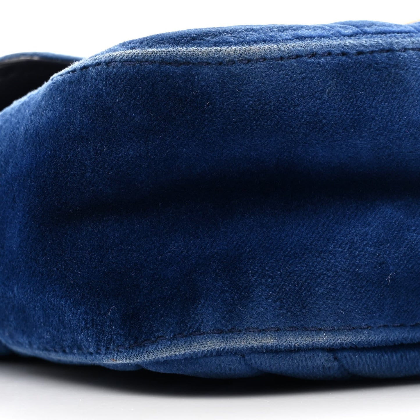 Velvet Matelasse Mini GG Marmont Shoulder Bag Cobalt Blue