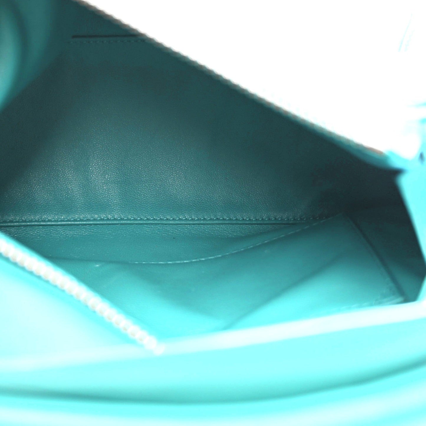 Nappa Lambskin Small Featherlight Puzzle Bag Aquamarine