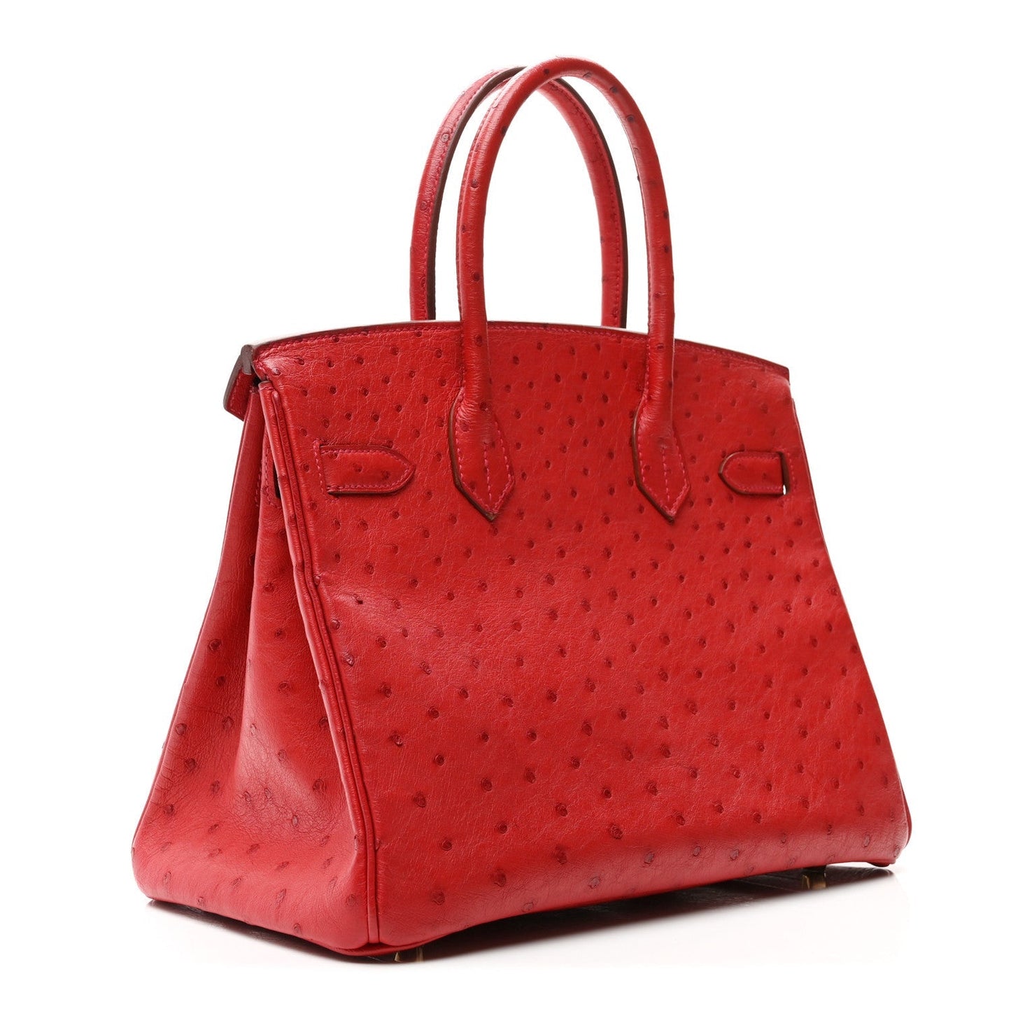 Ostrich Birkin 30 Rouge Vif