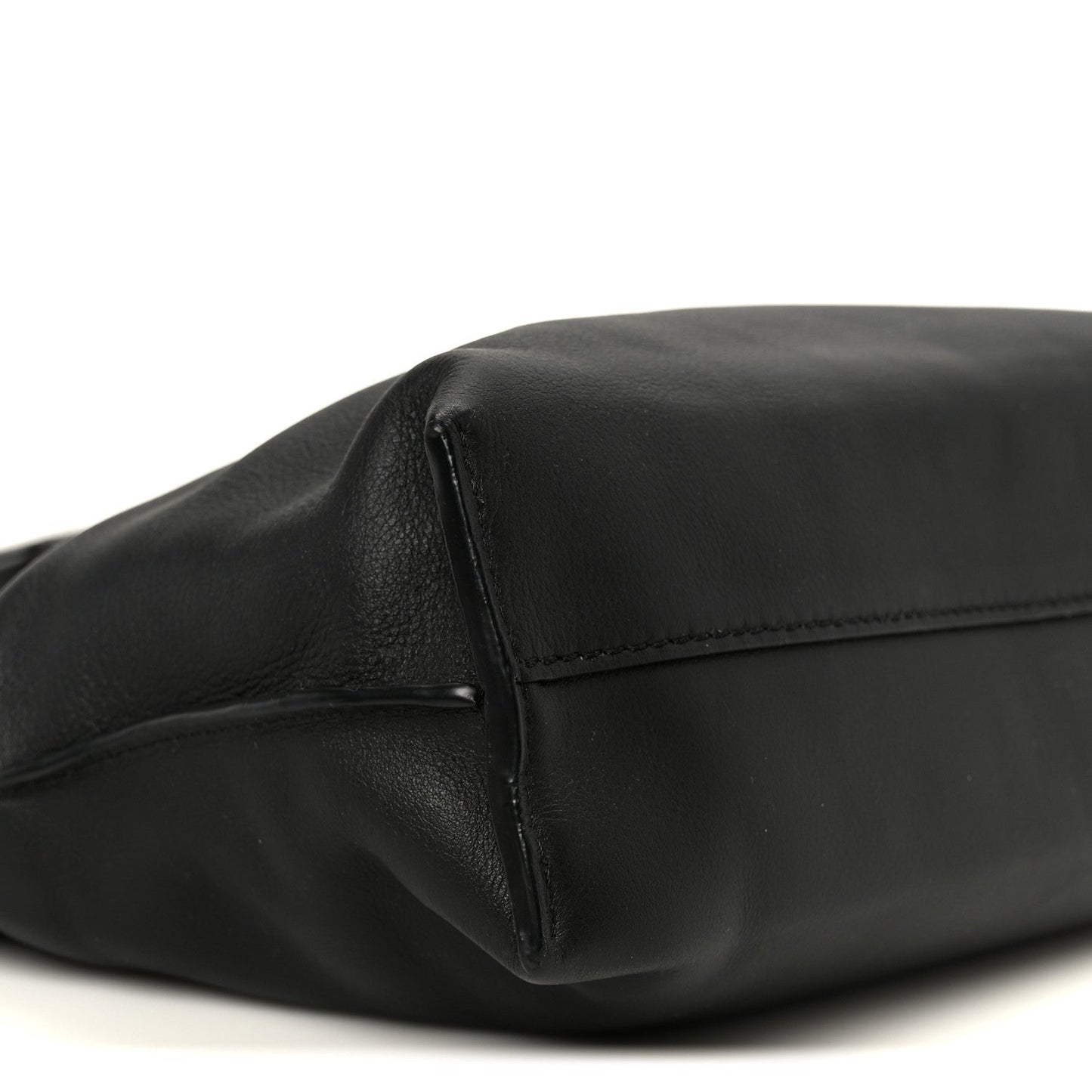 Calfskin Mini Flamenco Knot Clutch Black