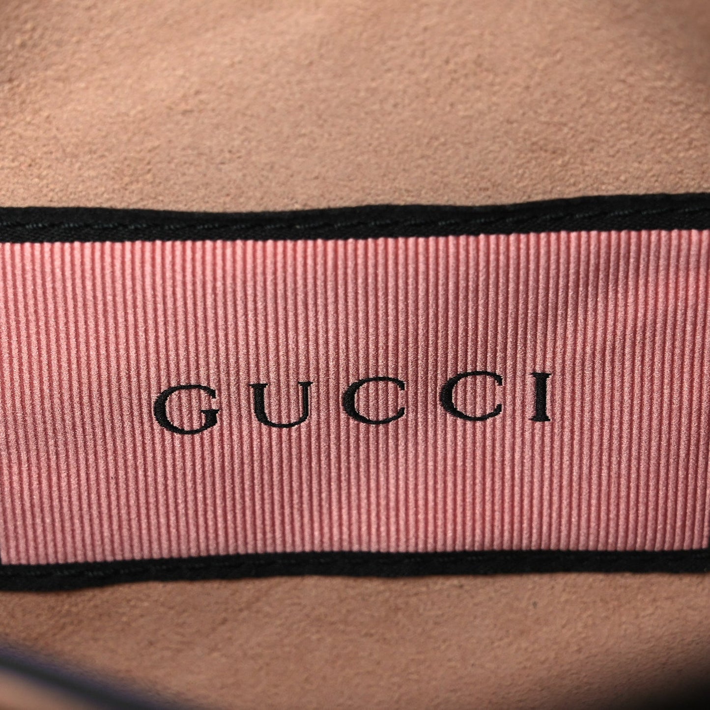 Calfskin Matelasse GucciGhost Small GG Marmont Chain Shoulder Bag  Black Hibiscus Red