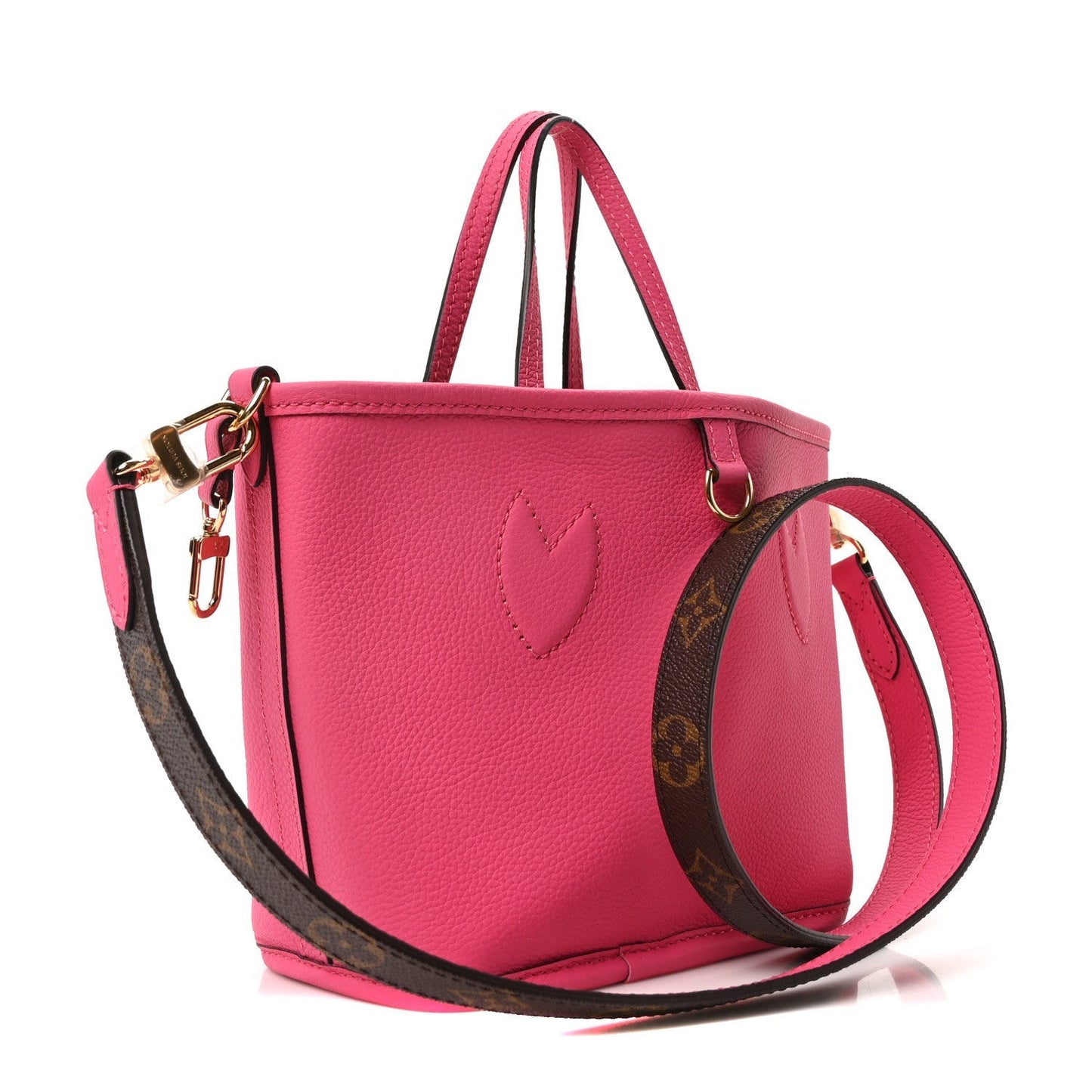 Monogram Neverfull Inside Out Bandouliere BB Rose Pondichery