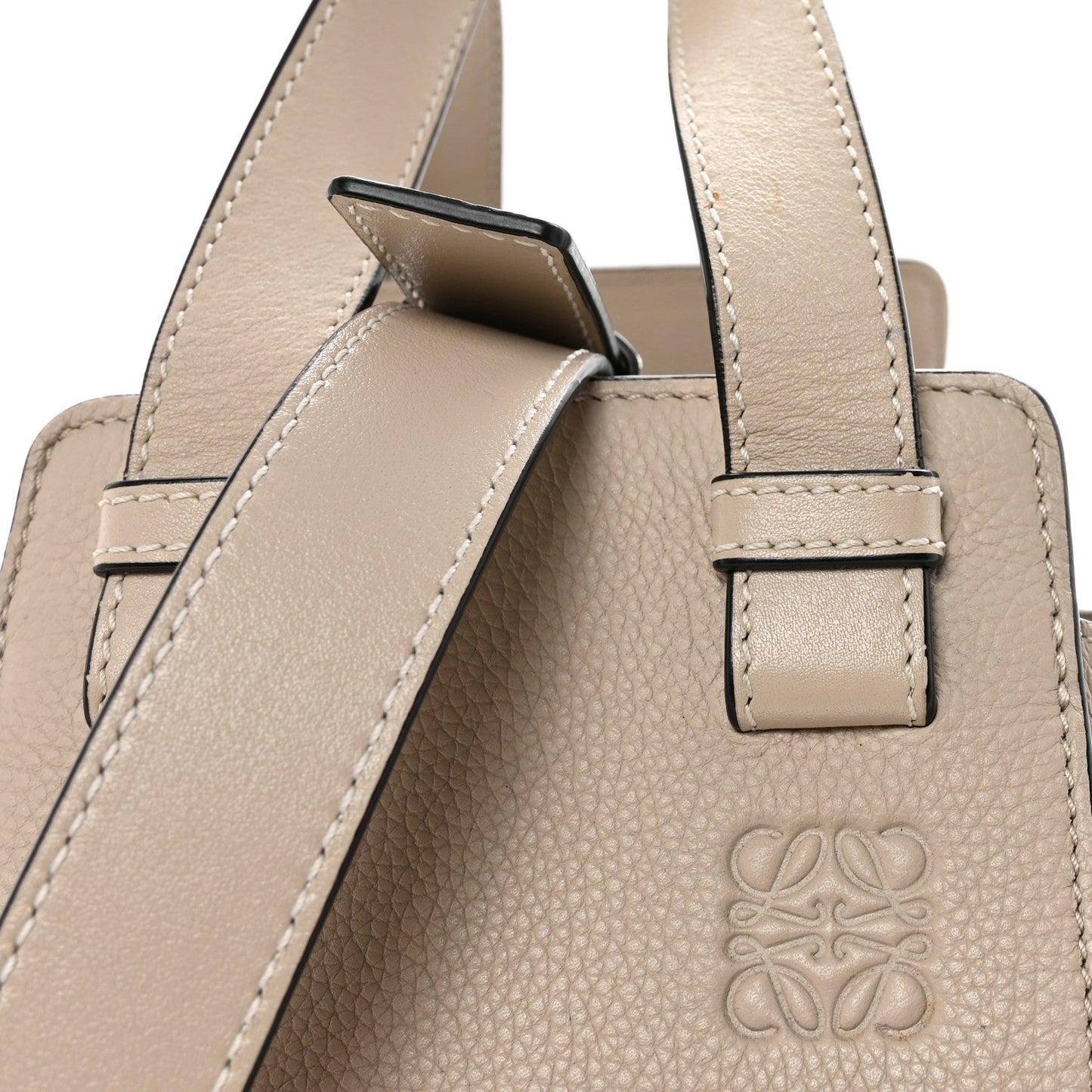 Calfskin Medium Hammock Shoulder Bag Light Oat
