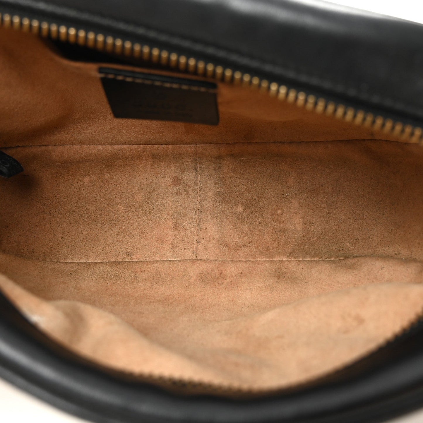 Calfskin Matelasse Mini GG Marmont Chain Shoulder Bag Black