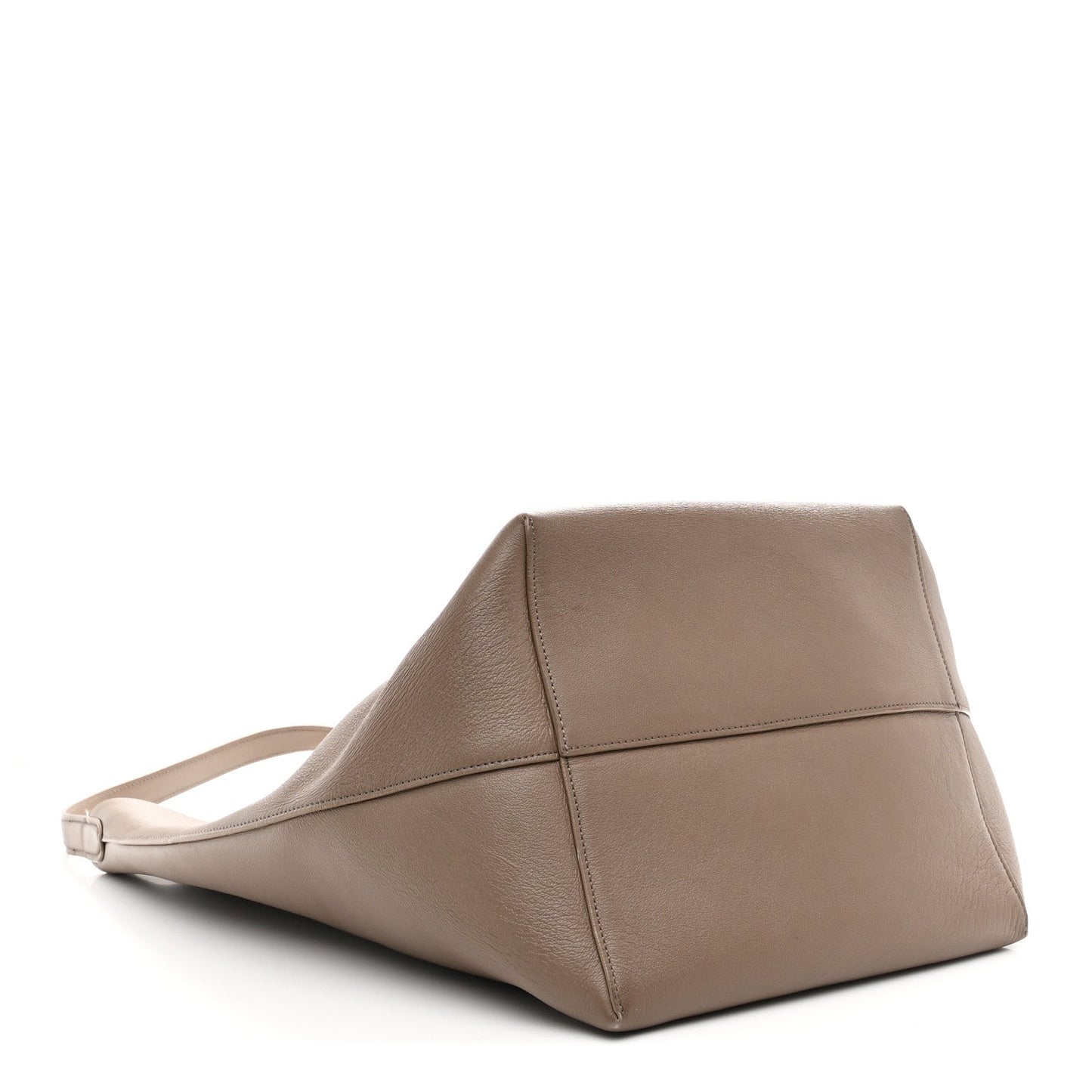 Grained Calfskin Large N/S Park Tote Dark Taupe