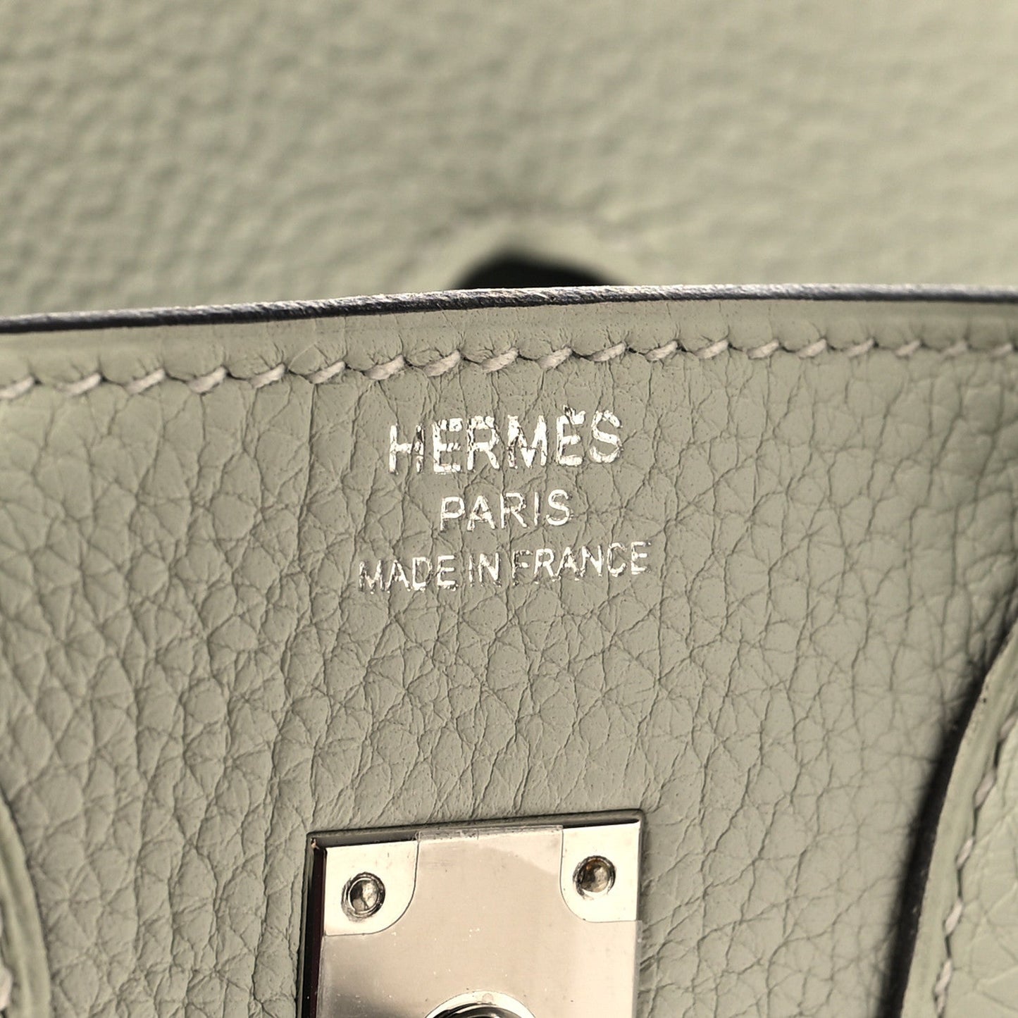 Togo Birkin 25 Gris Neve