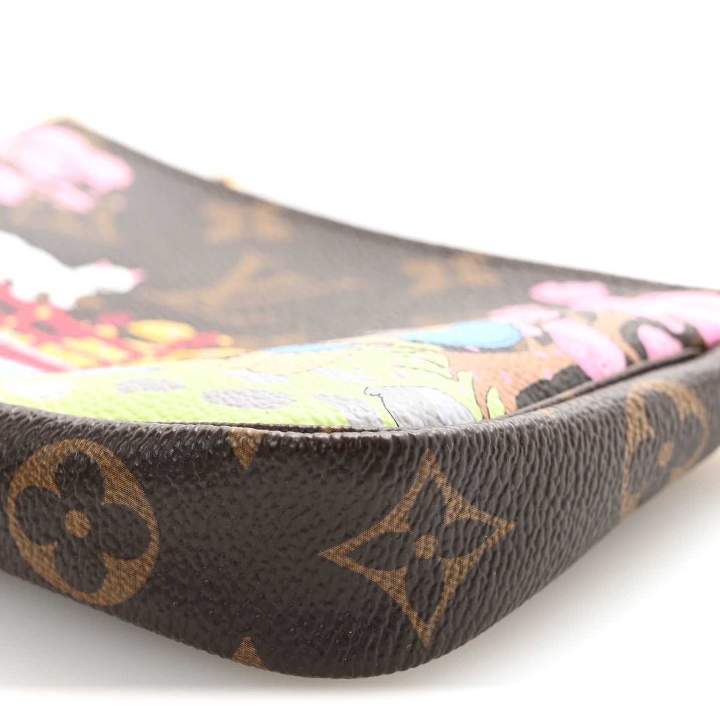Monogram 2021 Christmas Animation Japanese Garden Mini Pochette Accessories Wisteria Pink