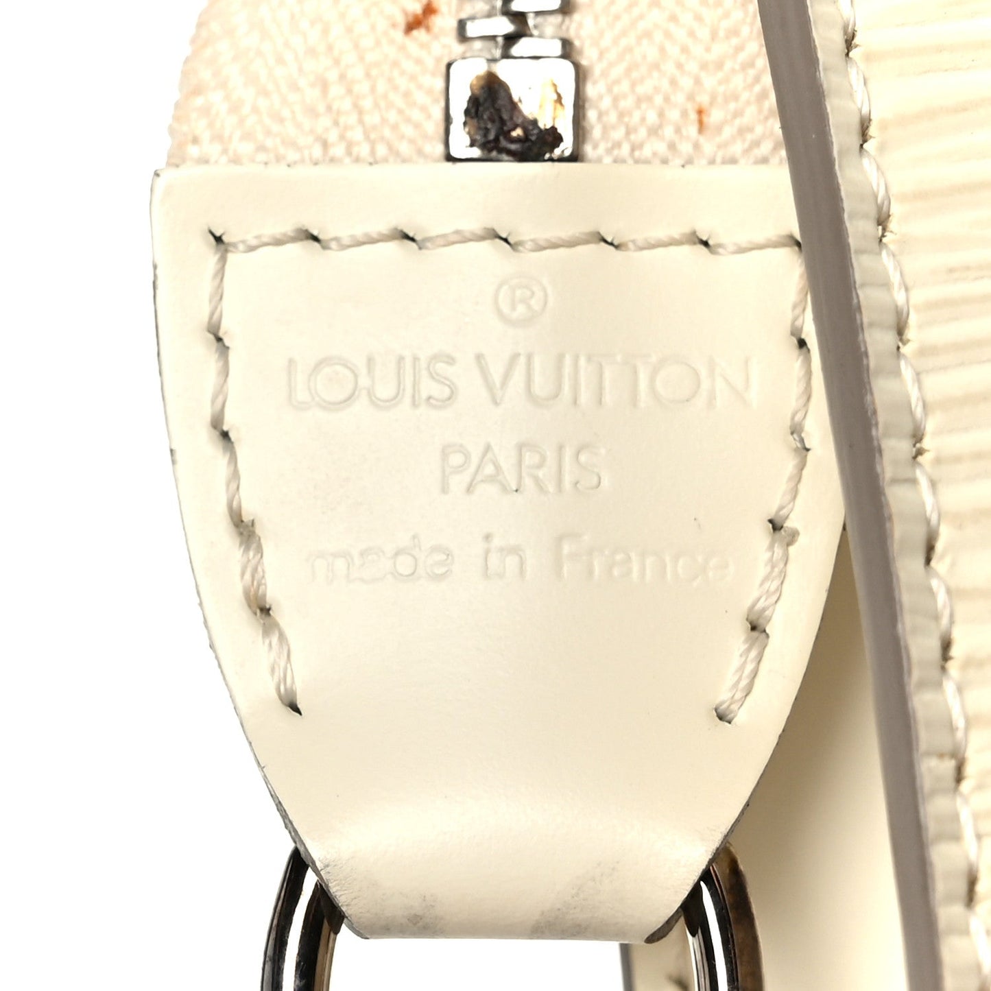 Epi Pochette Accessories 24 Ivory