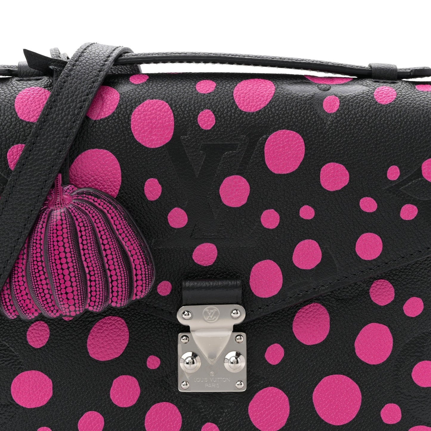 LV x YK Empreinte Monogram Giant Pochette Metis Black Fuchsia