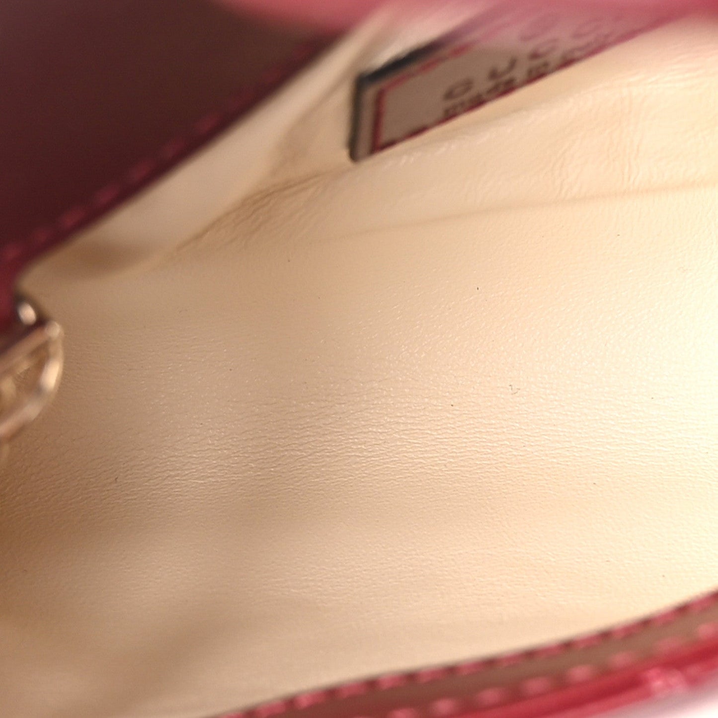 Calfskin Matelasse Super Mini GG Marmont Shoulder Bag Rosso Ancora