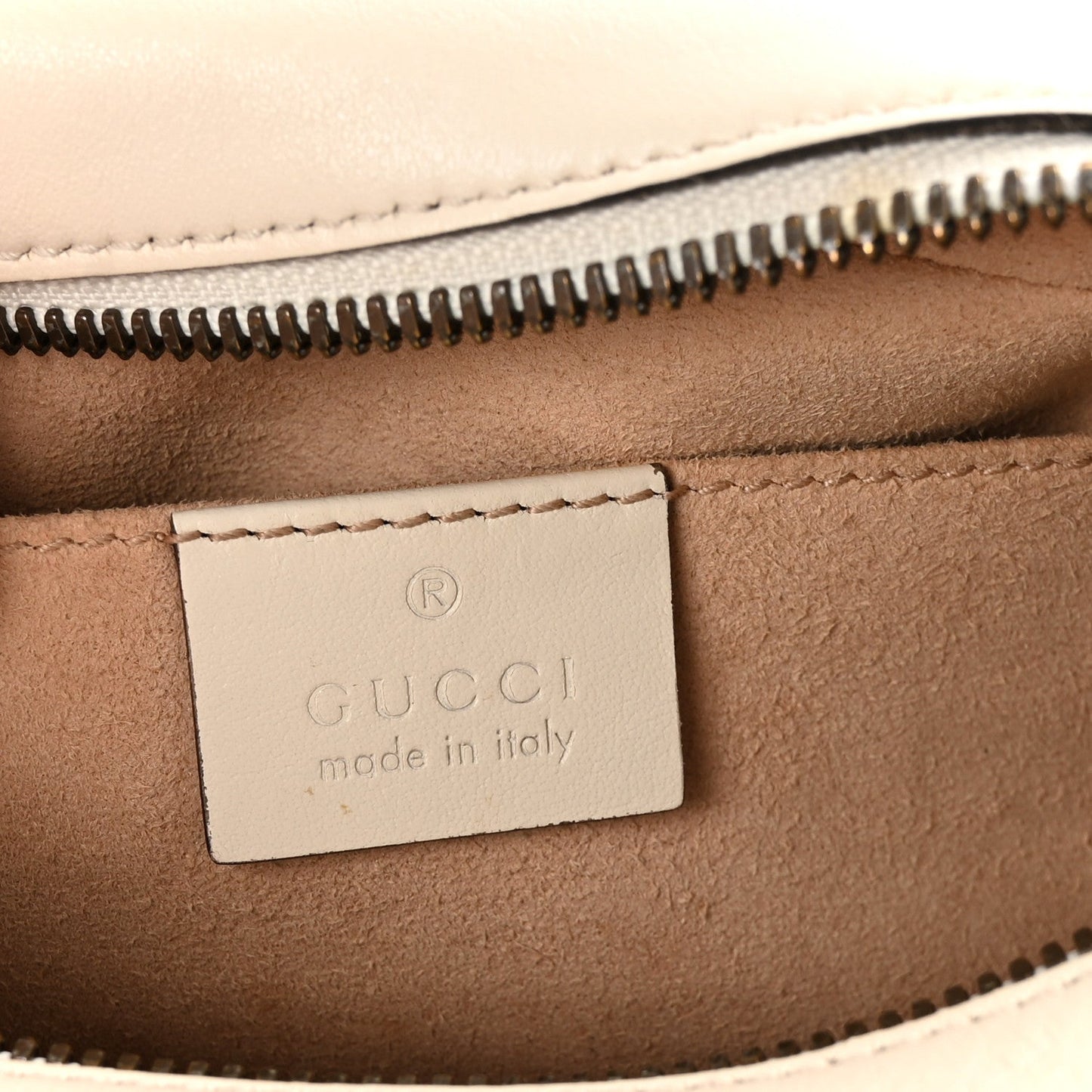 Calfskin Matelasse Small GG Marmont Chain Shoulder Bag White