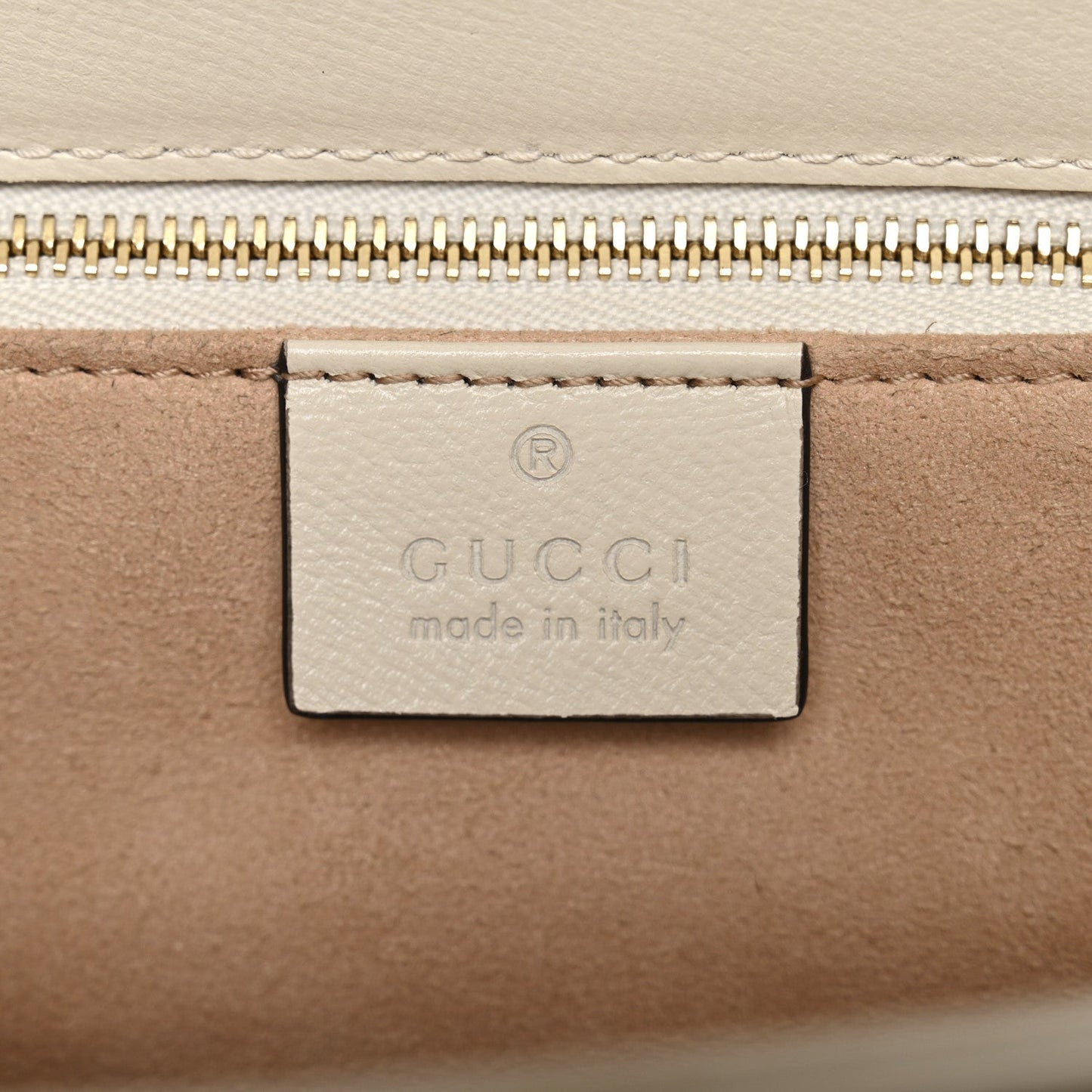 GG Supreme Monogram Horsebit 1955 Shoulder Bag Beige Mystic White