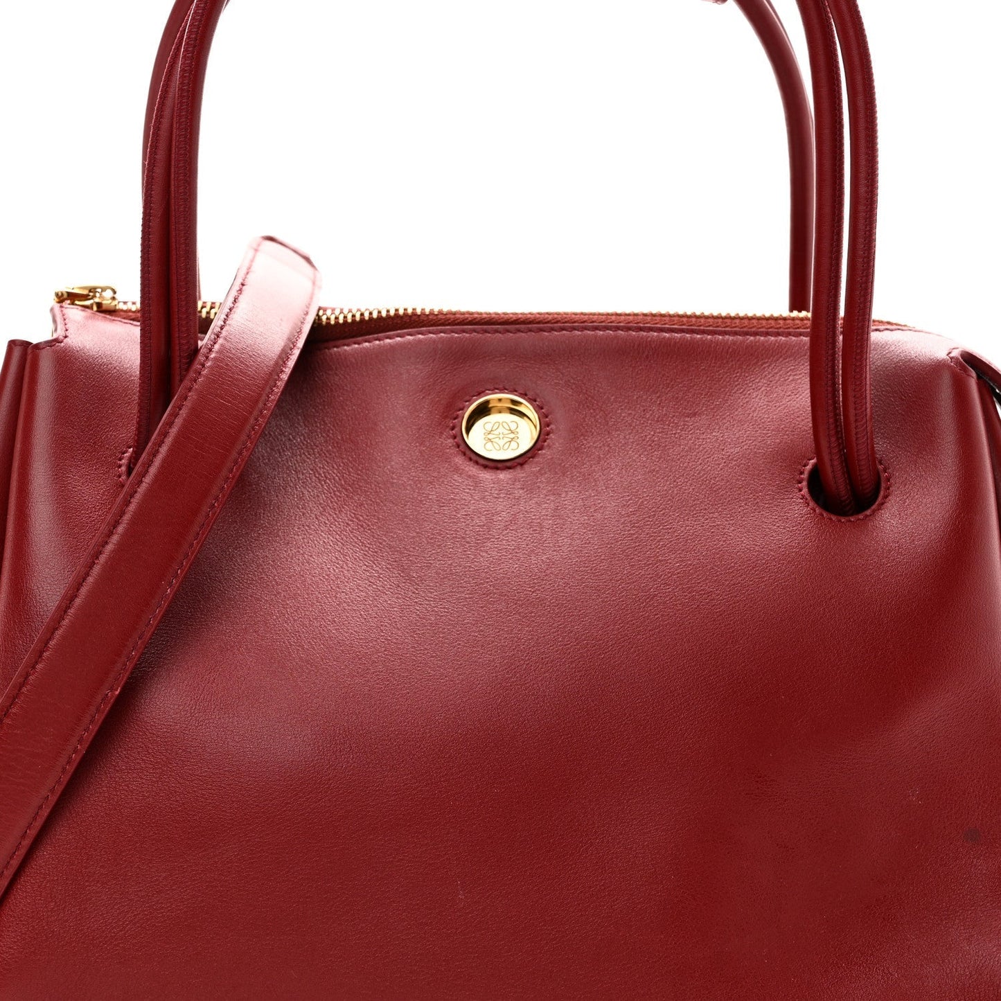 Supple Calfskin Medium Madrid Bag Dark Burgundy
