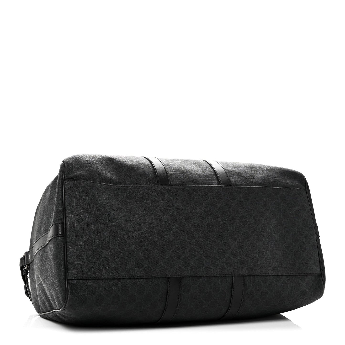 GG Supreme Monogram Medium Carry-On Duffle Bag Black Grey
