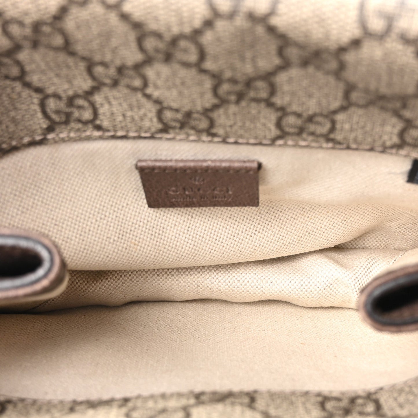 GG Supreme Monogram Web Small Neo Vintage Double Flap Messenger Bag Beige New Acero