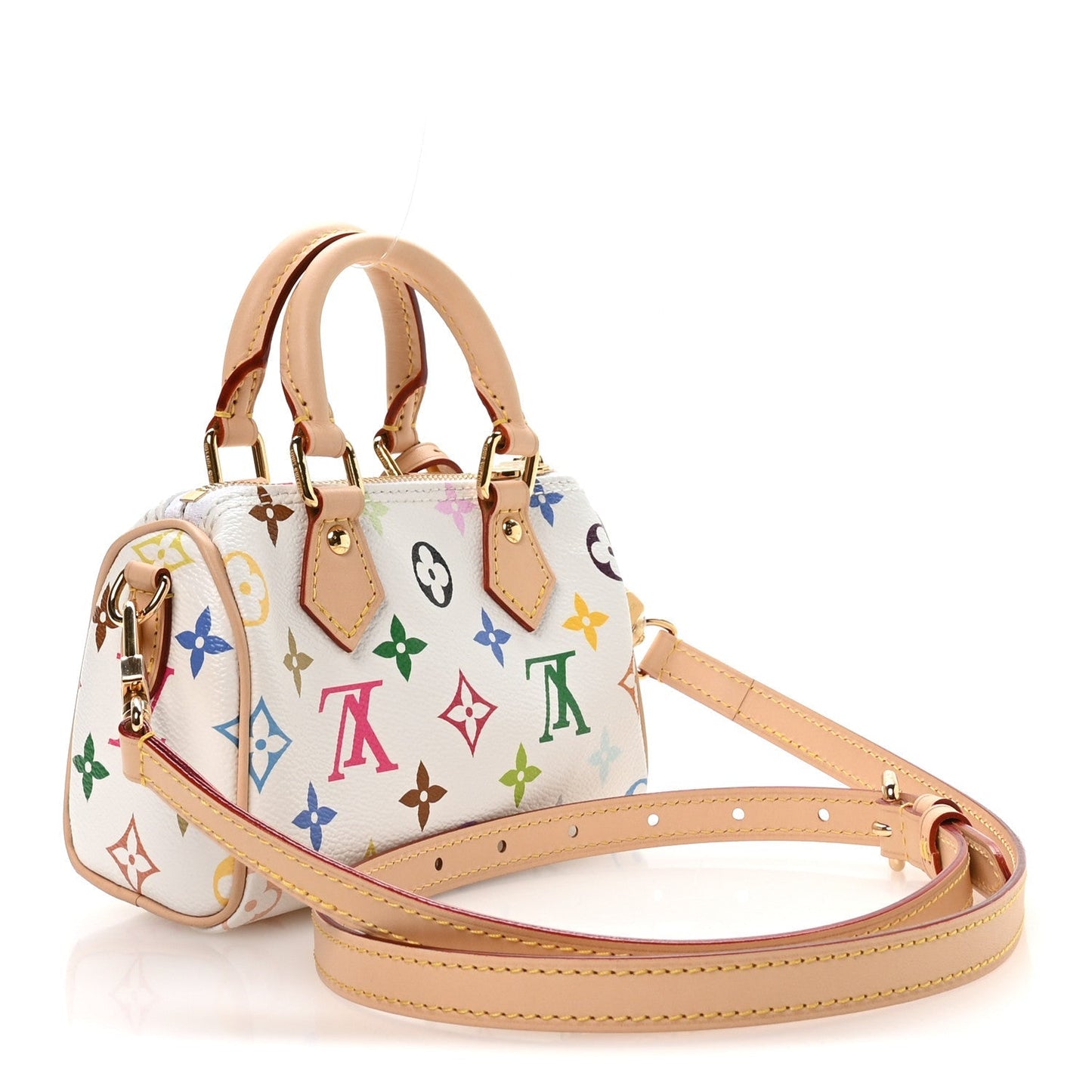 LV X TM Monogram Multicolor Nano Speedy White
