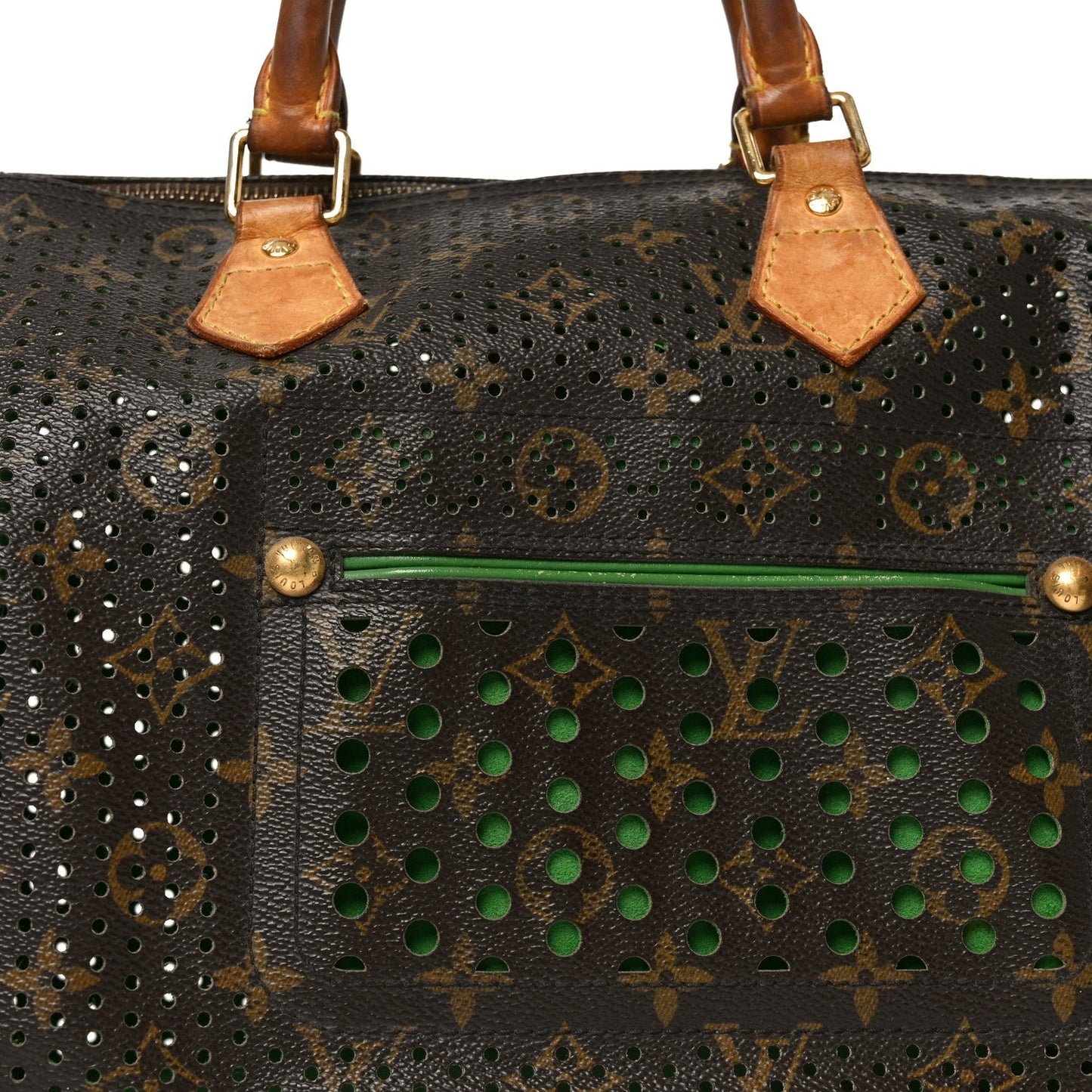 Monogram Perforated Speedy 30 Green