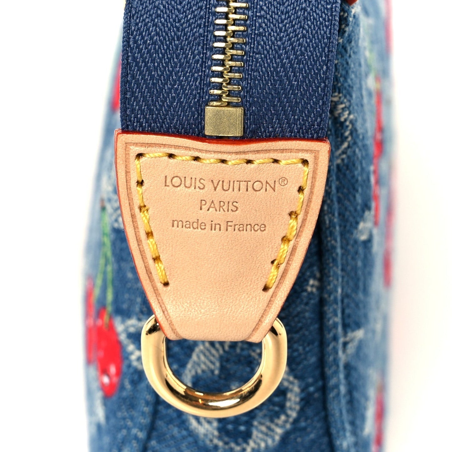 LV X TM Monogram Denim Cerises Pochette Accessories Blue