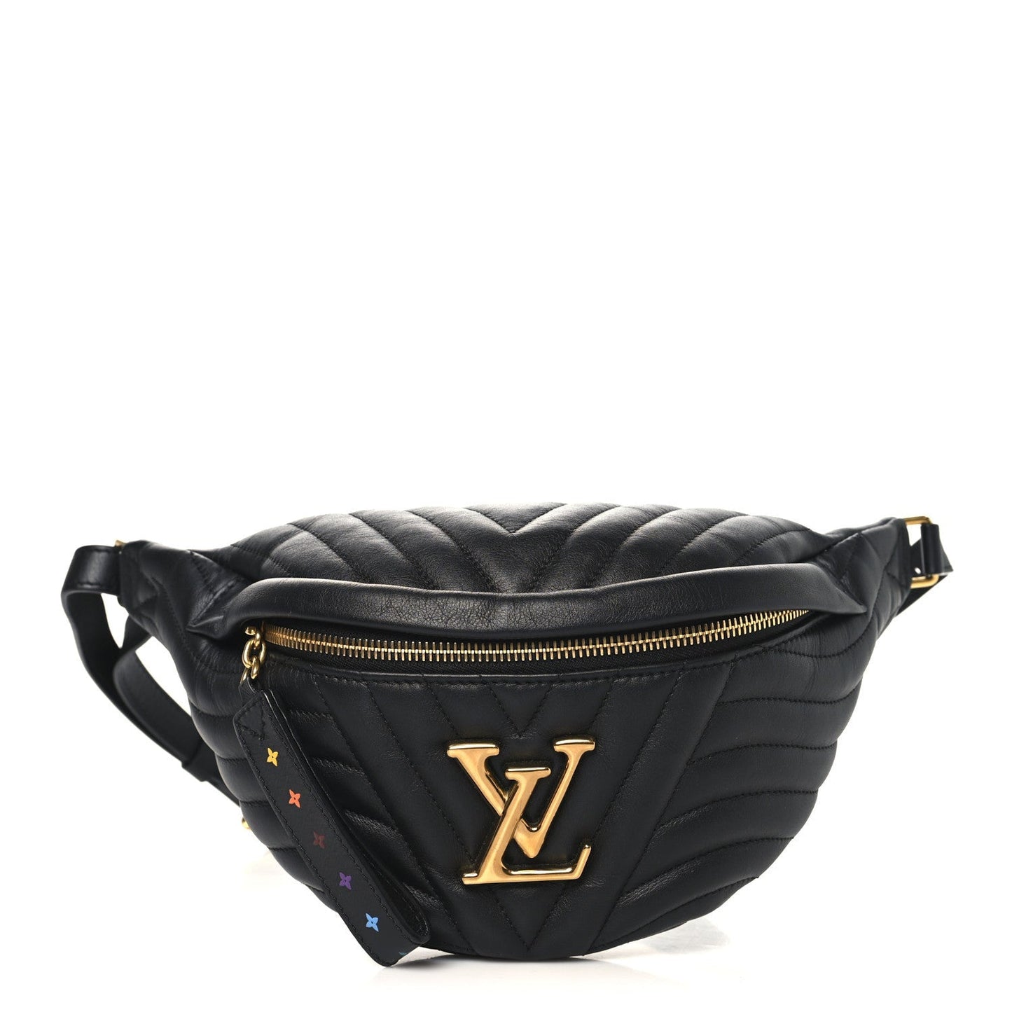 Calfskin Quilted New Wave Bumbag Black