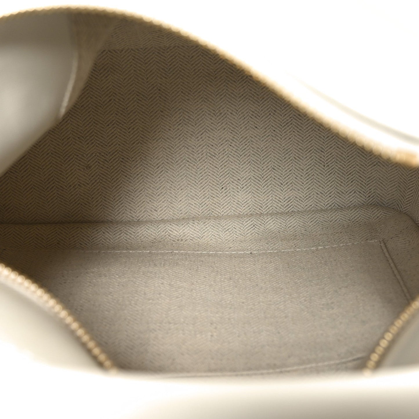 Classic Calfskin Small Puzzle Edge Bag Soft White Paper Craft