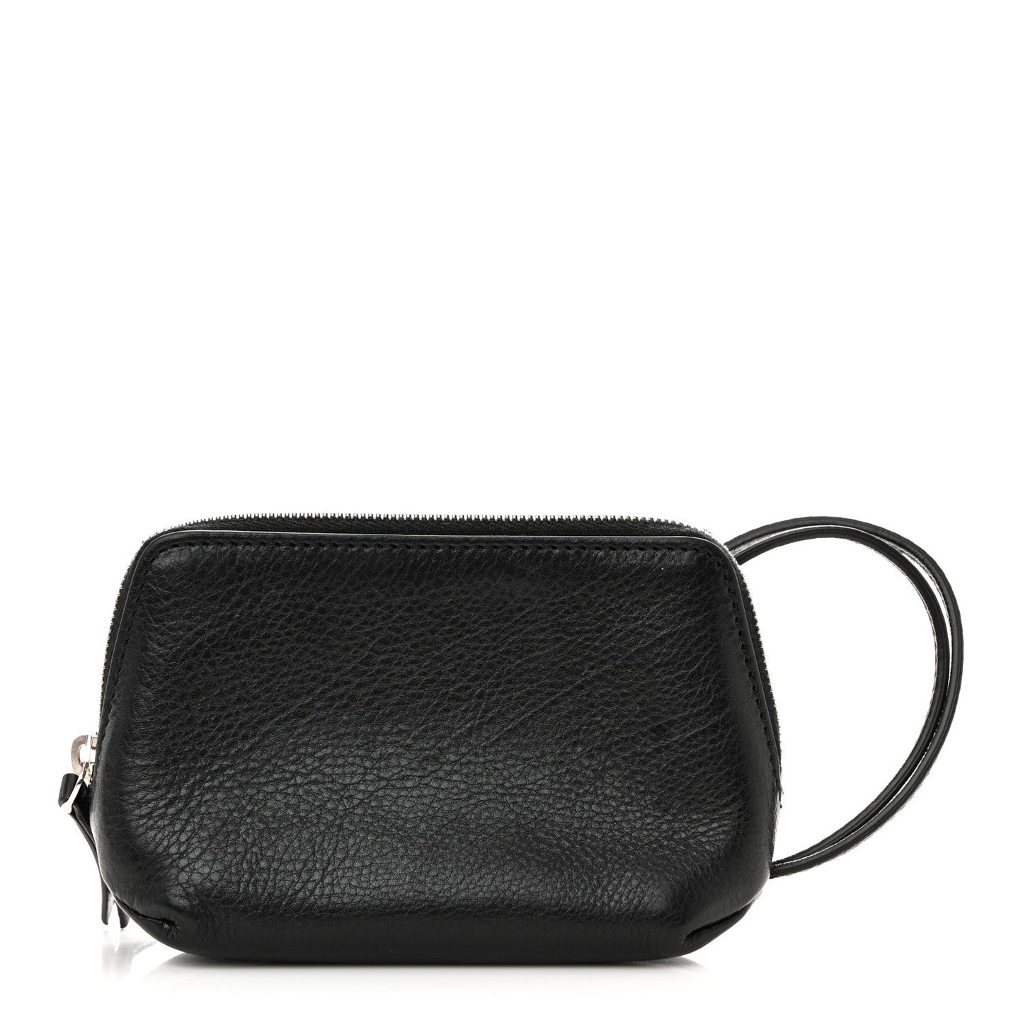Grained Calfskin Owen Pouch Black