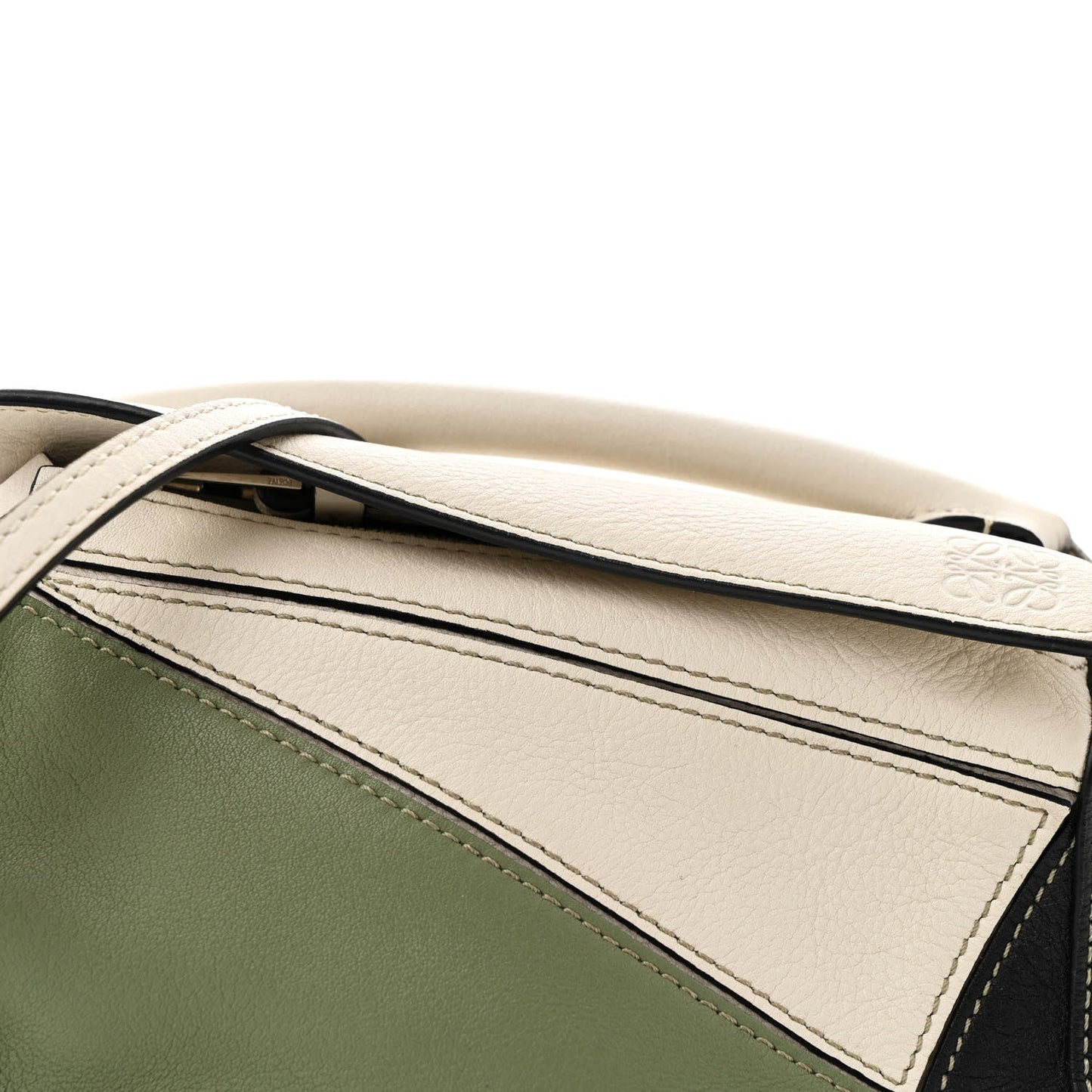 Calfskin Mini Puzzle Bag Soft White Rosemary