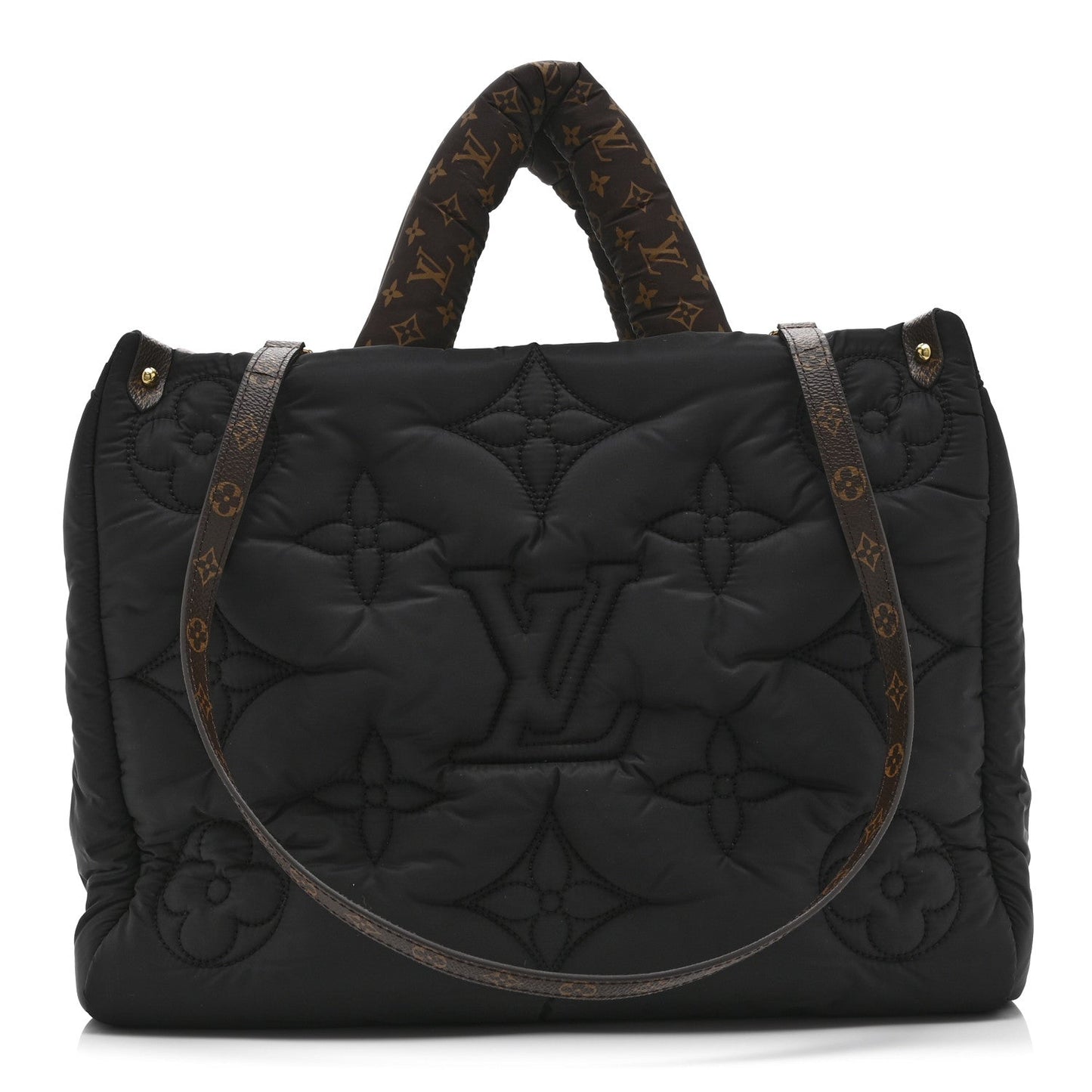 Econyl Monogram Pillow Giant Onthego MM Black