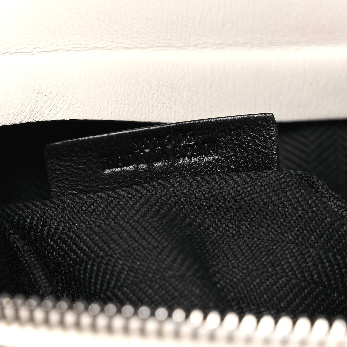 Calfskin Mushroom T Pouch Bag White