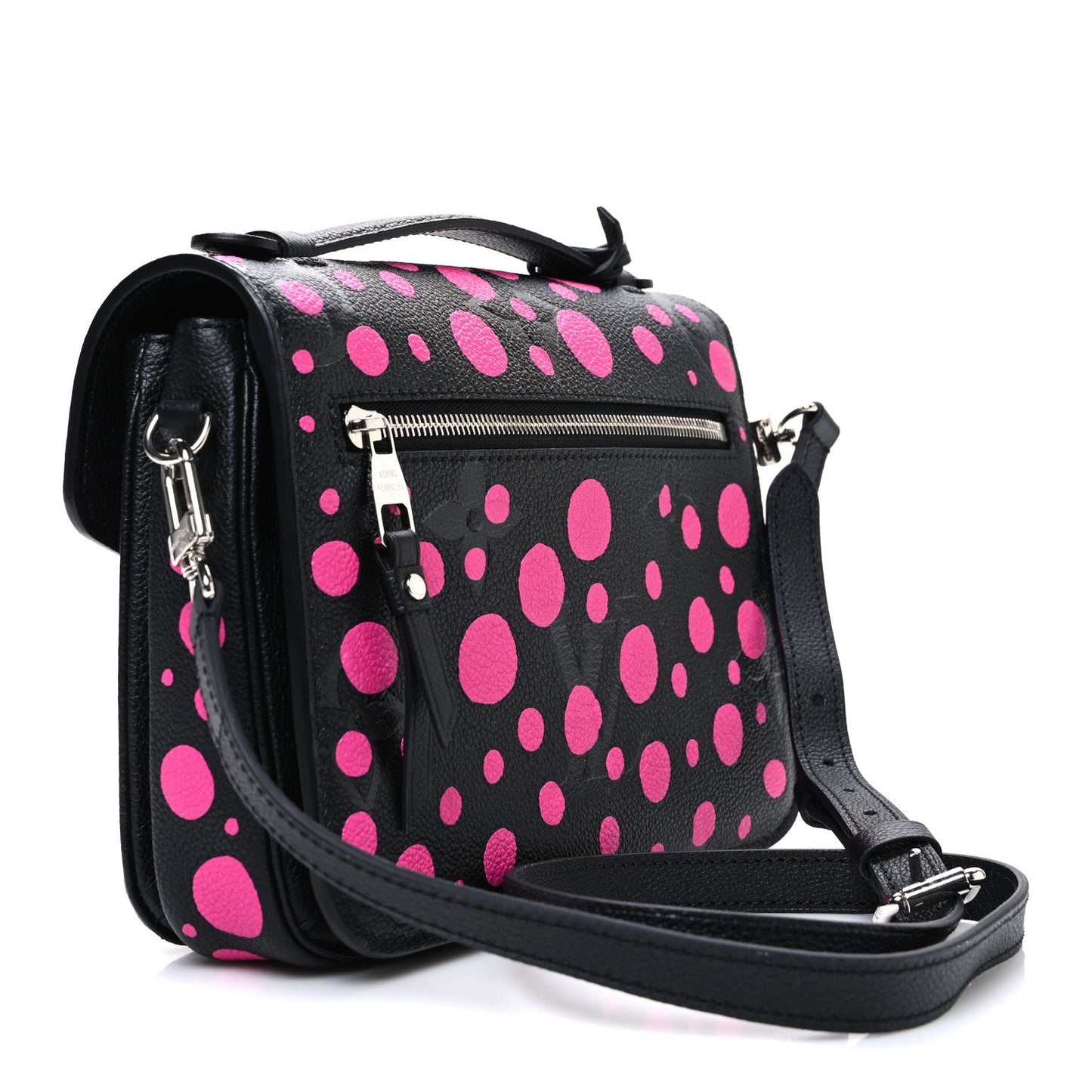 LV x YK Empreinte Monogram Giant Pochette Metis Black Fuchsia