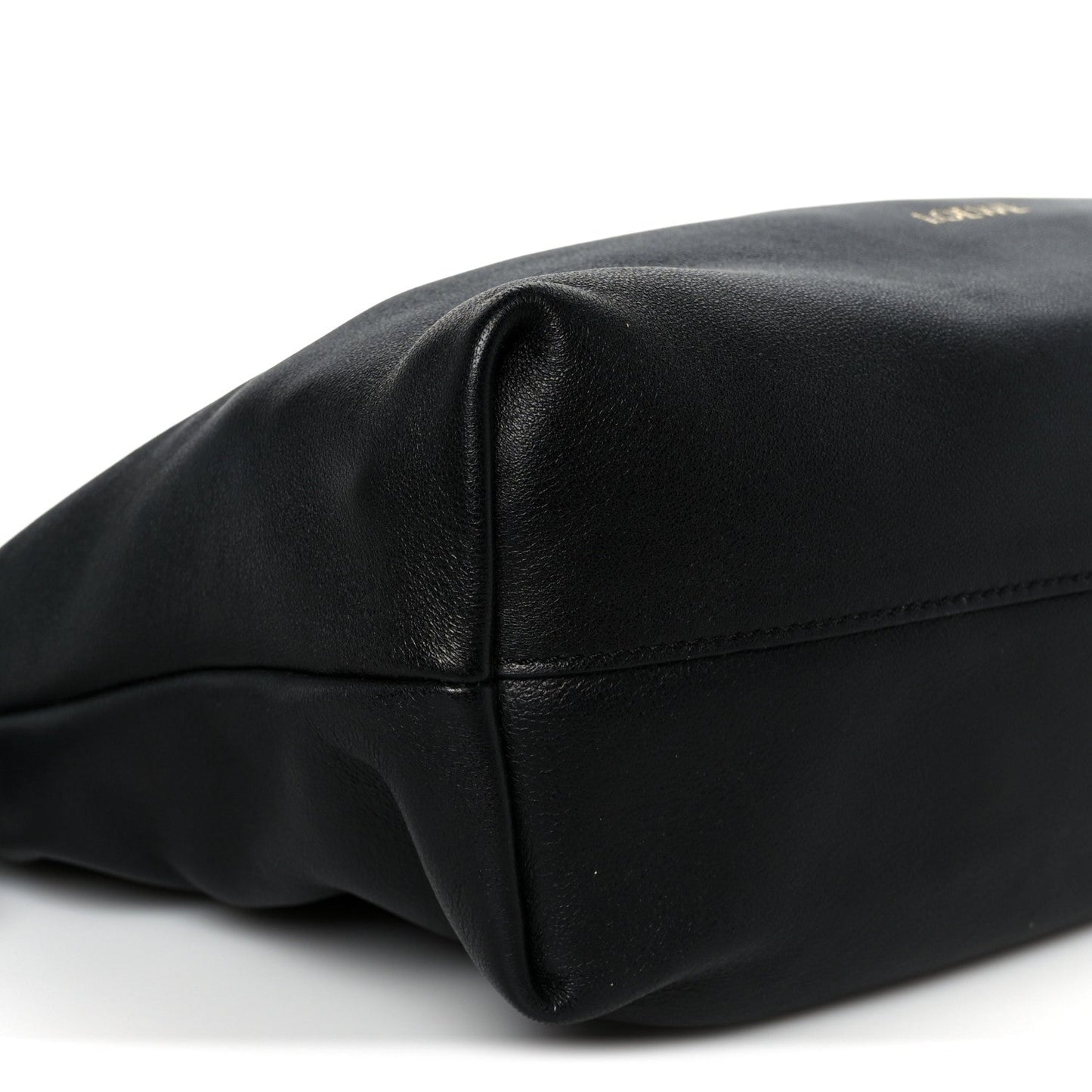 Mellow Nappa Medium Donut Chain Flamenco Knot Clutch Black